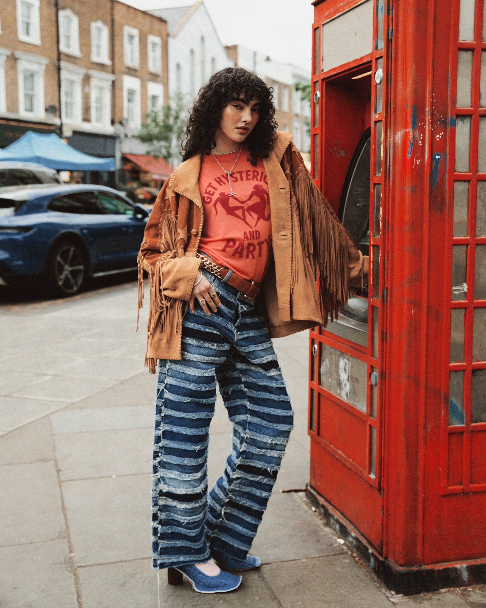The Tales Reworked Panelled Denim Jeans by THE TALES - product photo