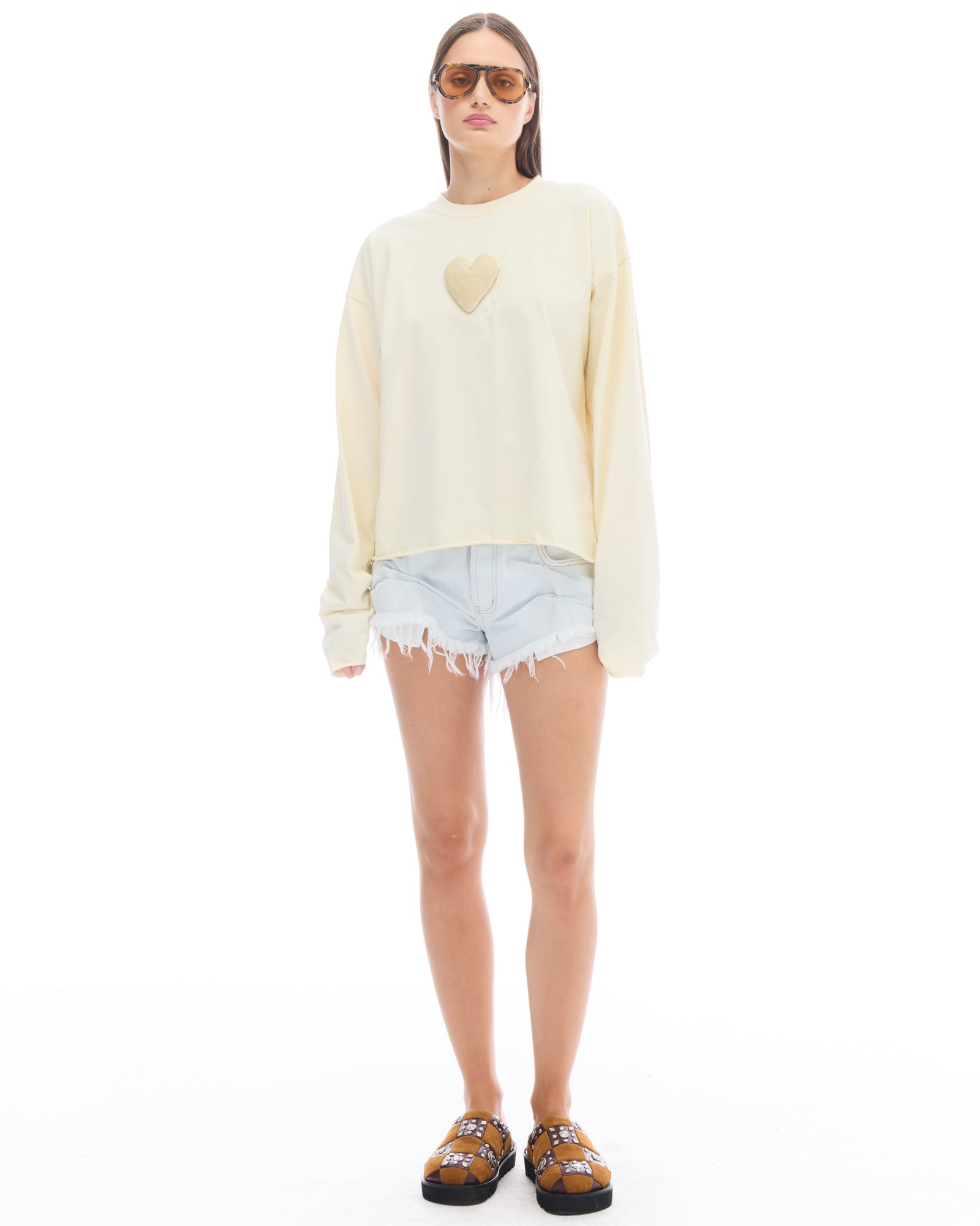 We Love Velvet Heart Long Sleeve Tee