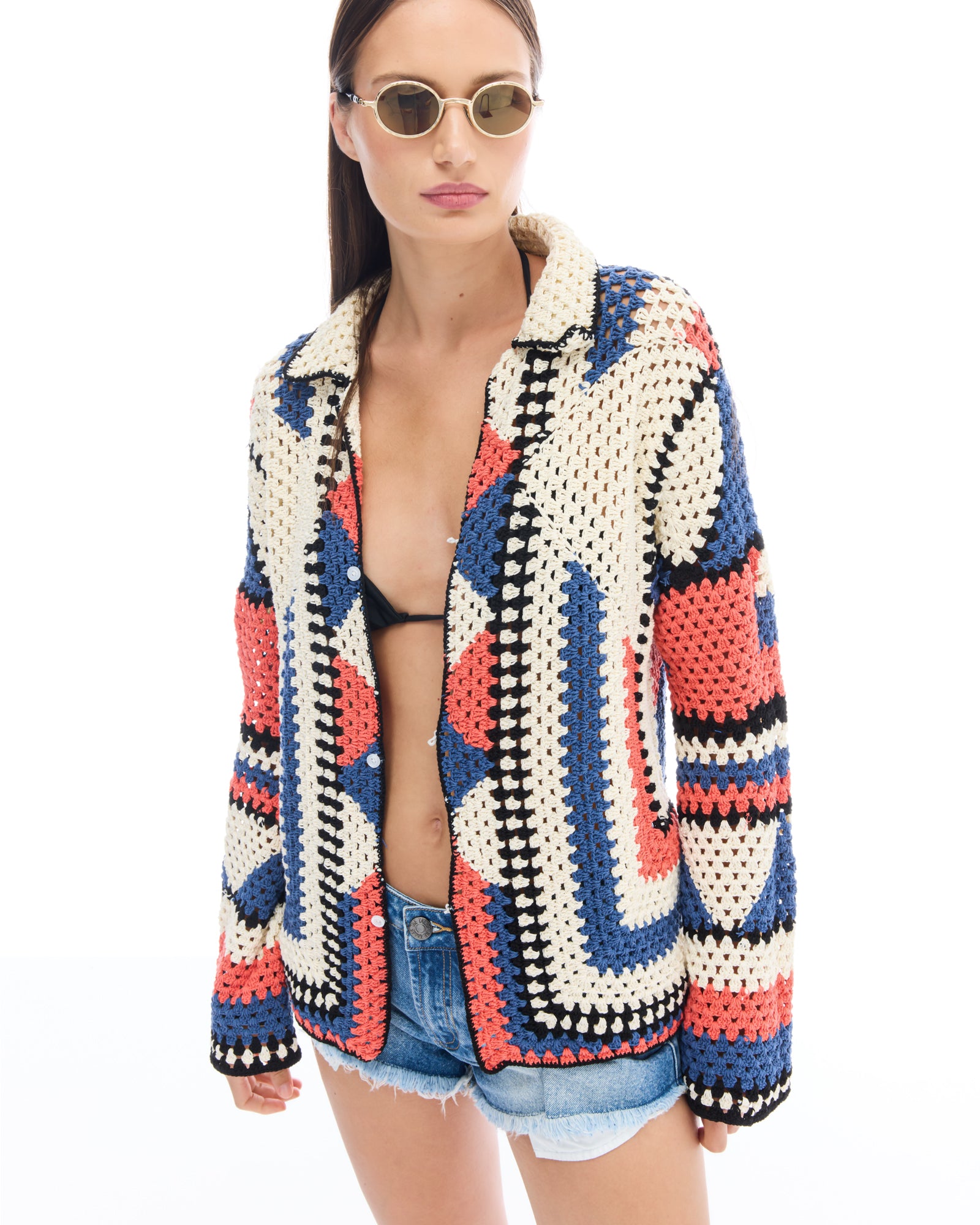 Hand Knitted Crochet Cardigan