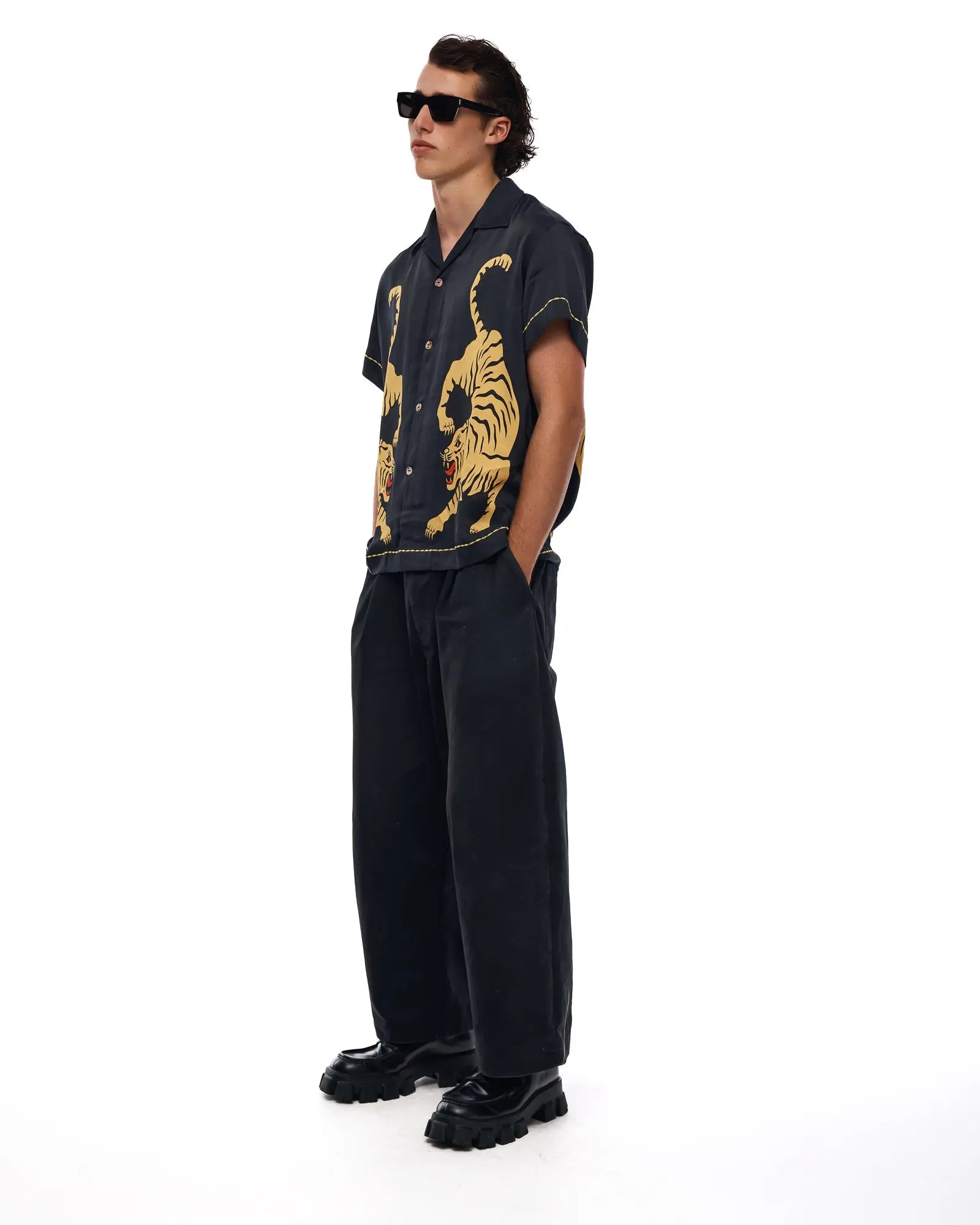 Crouching Tiger Silk Shirt by THE TALES - product photo