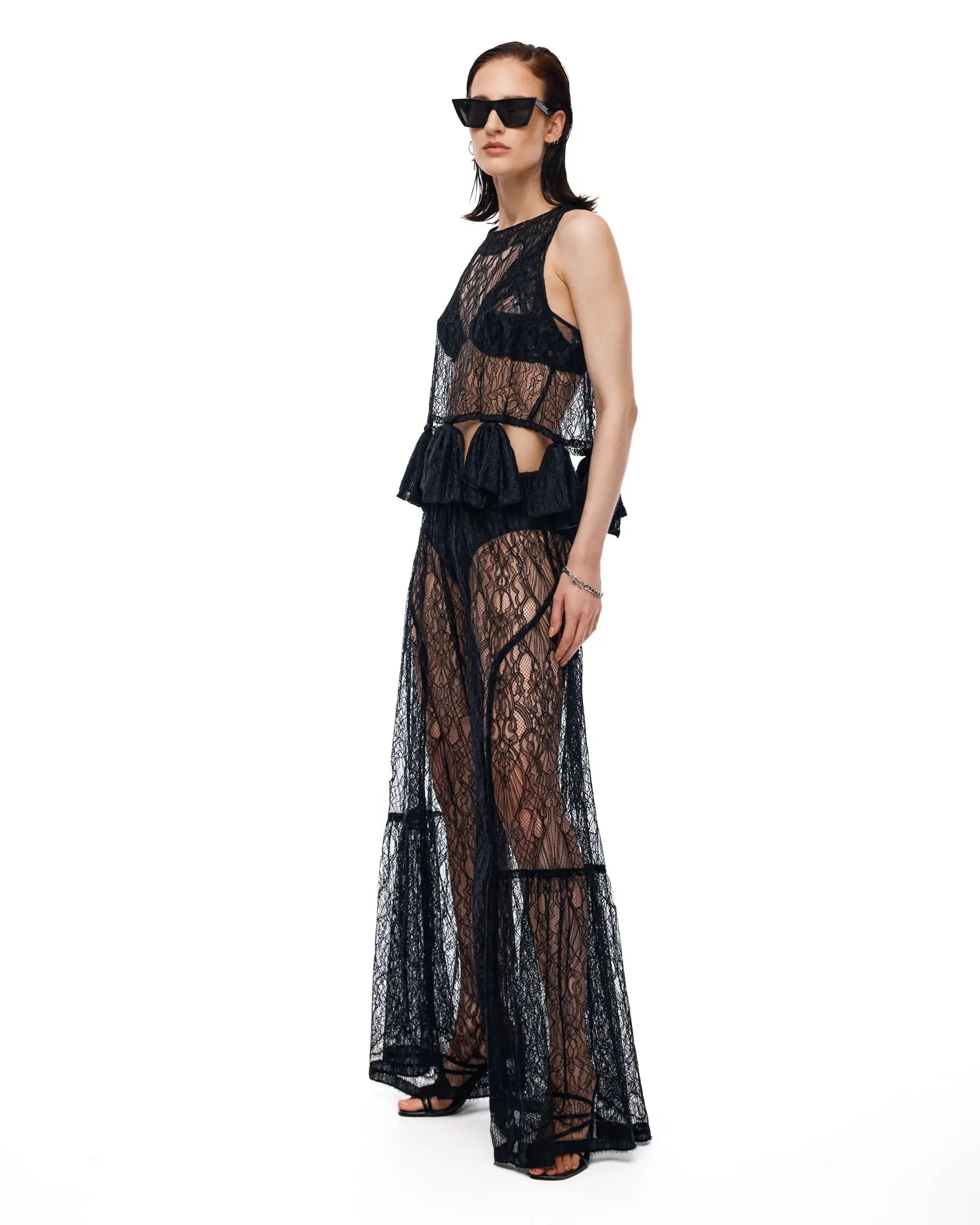 Chantilly Lace Peasant Pants by THE TALES - front view