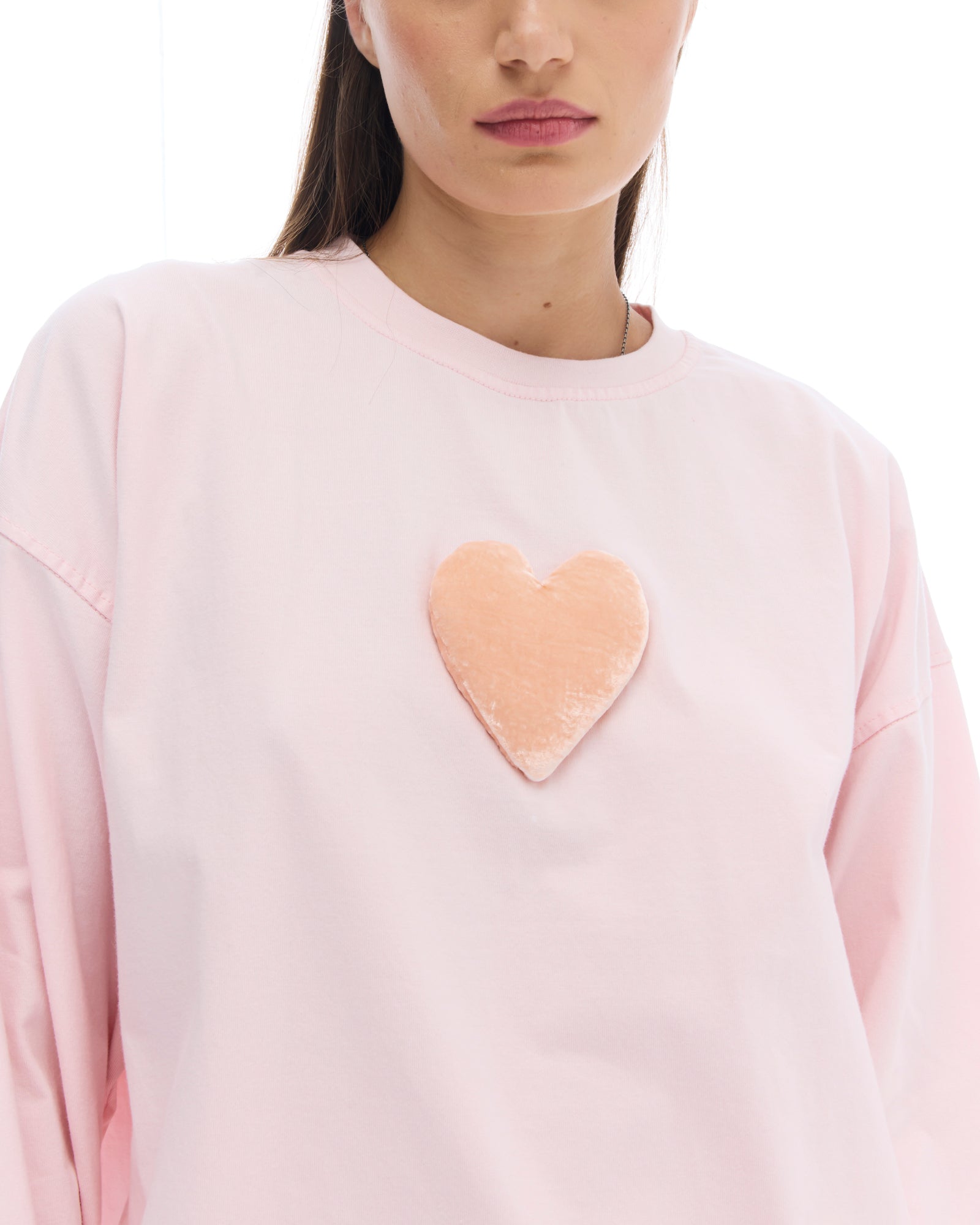 We Love Velvet Heart Long Sleeve Tee