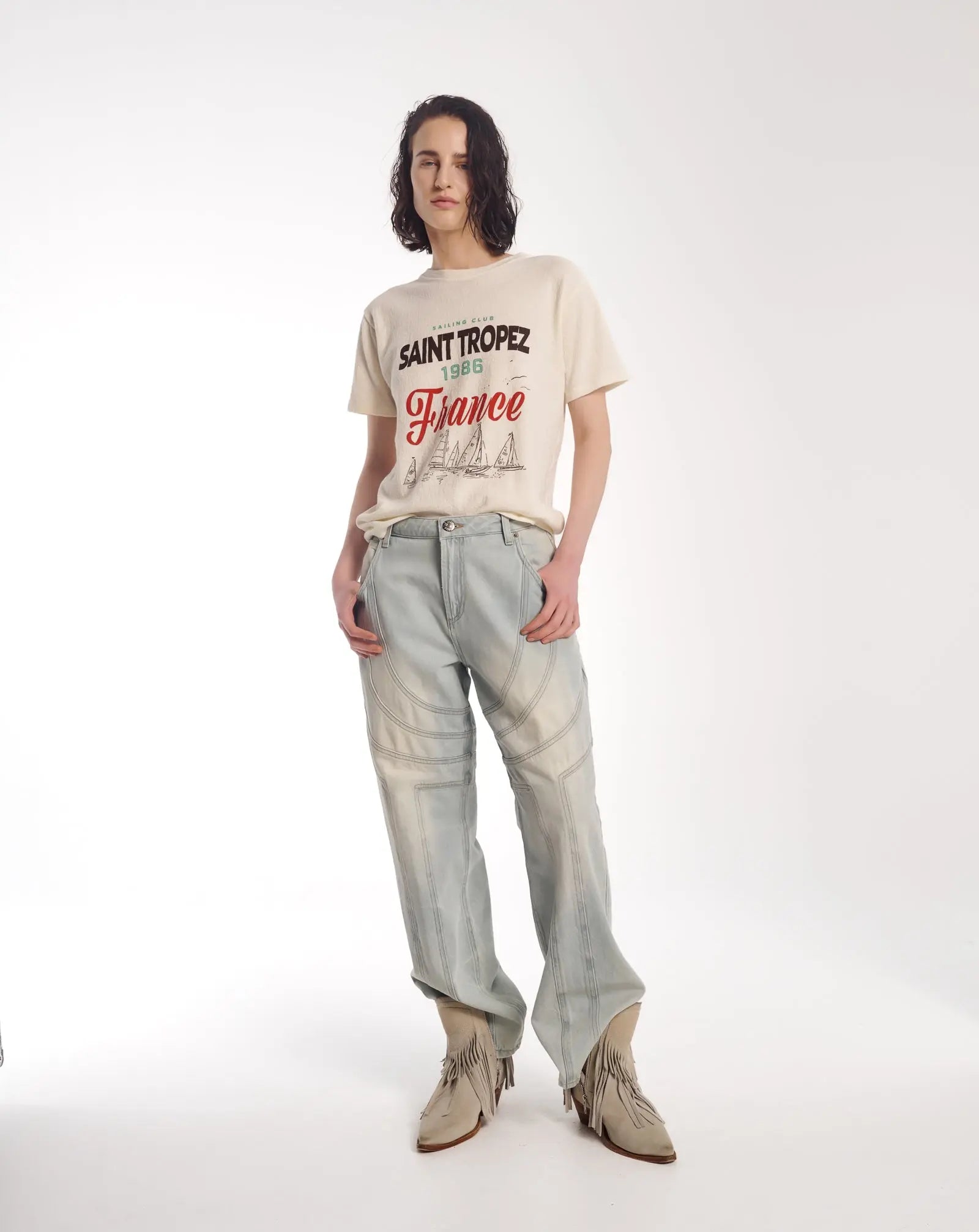 Lucky Boy Jeans by THE TALES - styled outfit view