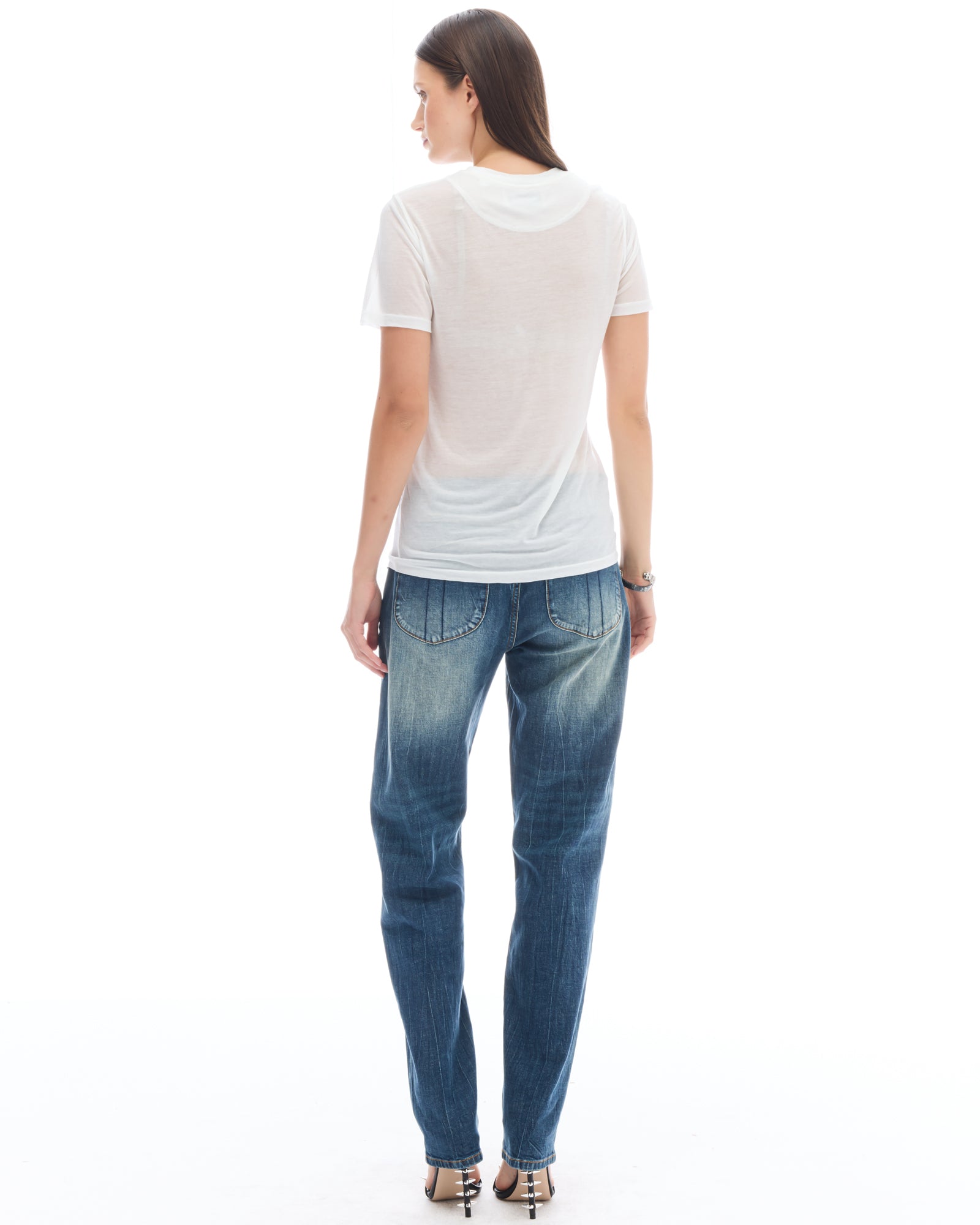 Please Go Away Fitted Tencel Tee