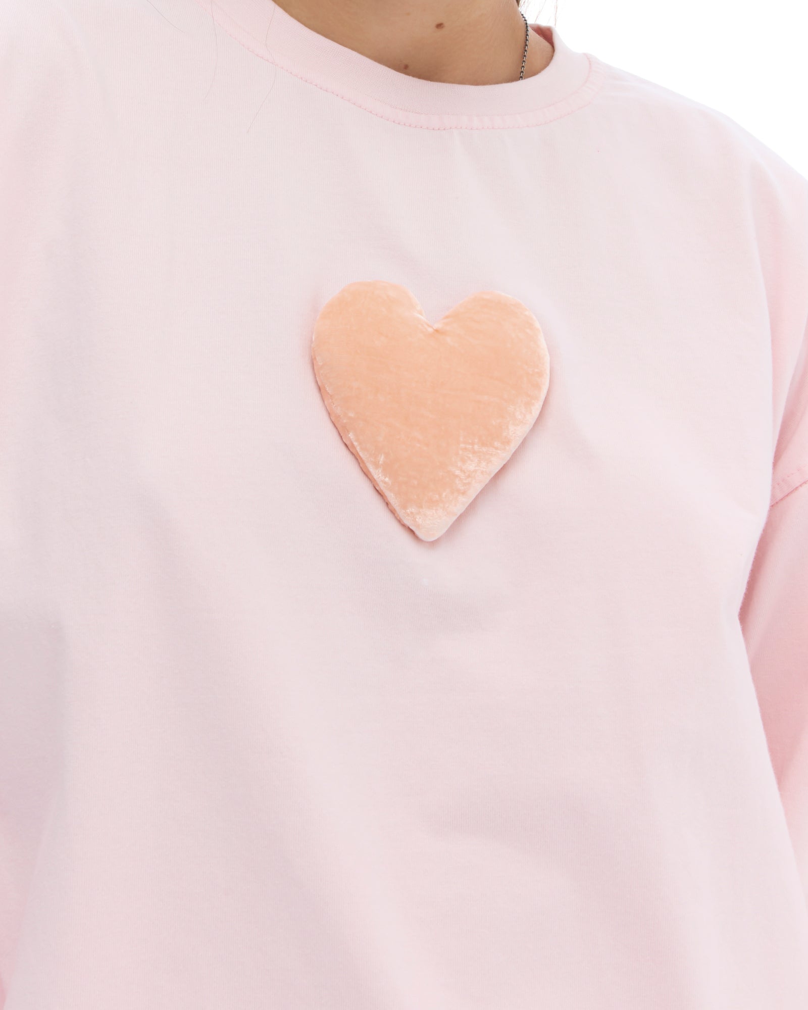 We Love Velvet Heart Long Sleeve Tee