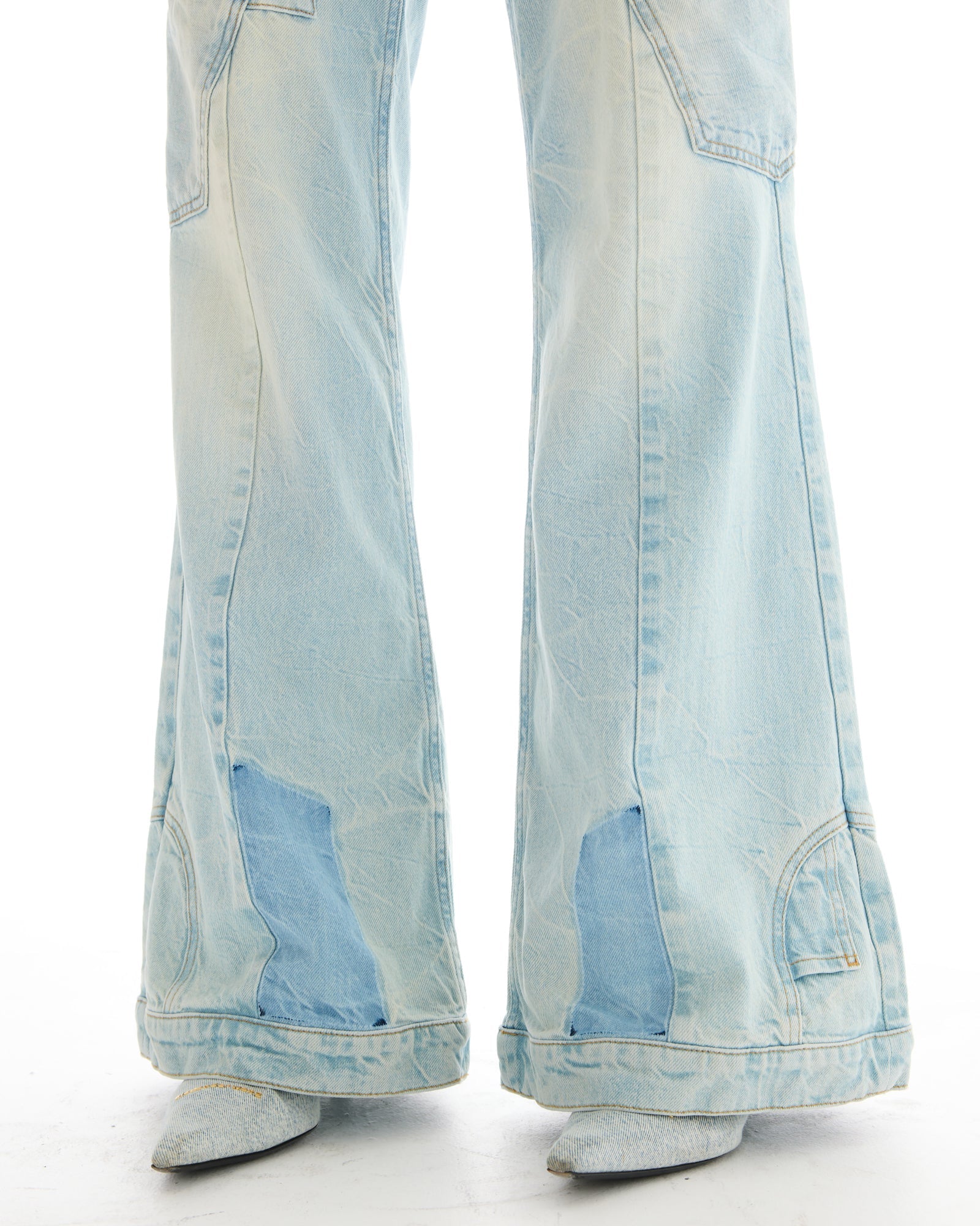 The Tales Reworked Denim Flares by THE TALES - detail view