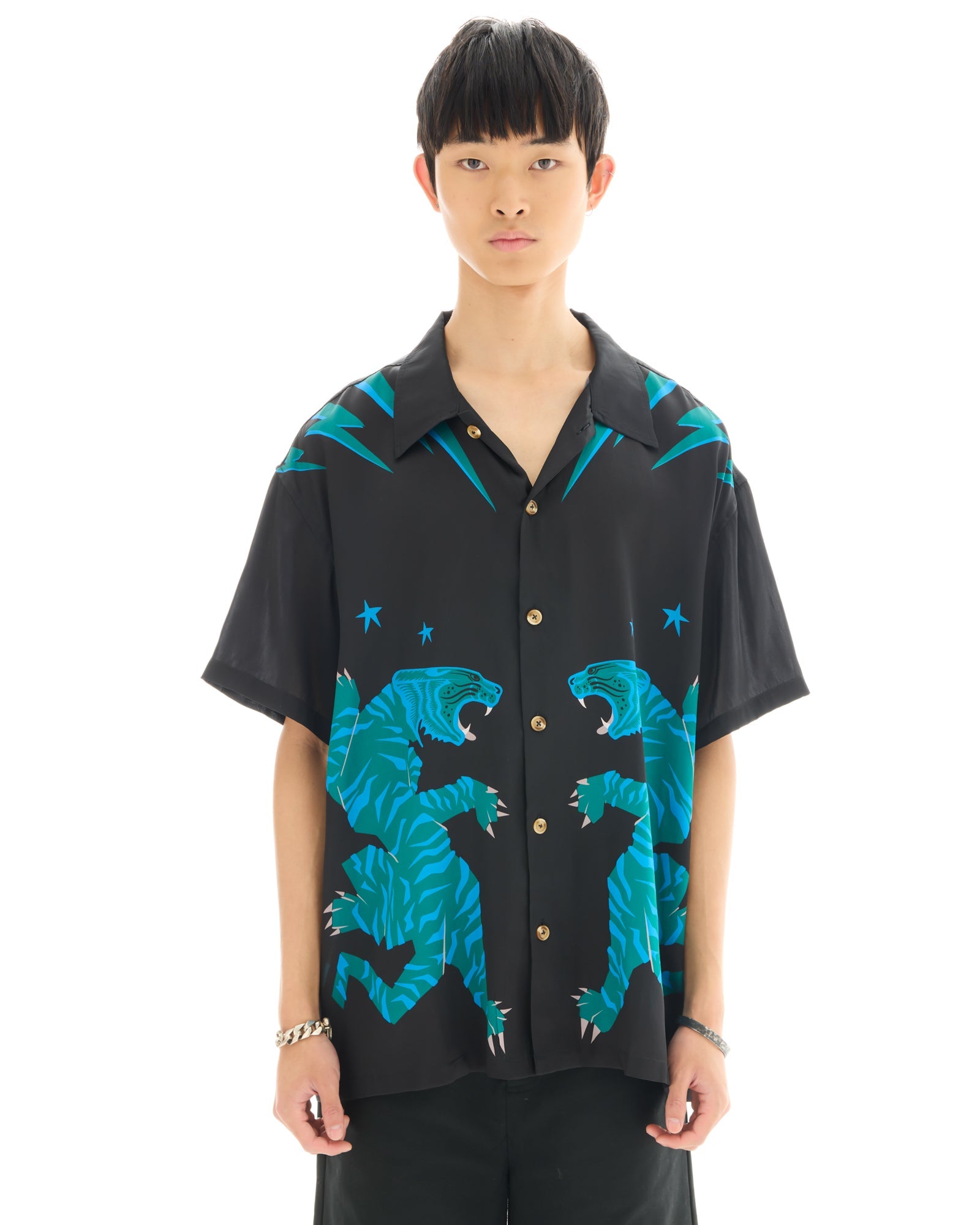 Osaka Tiger Silk Shirt by THE TALES - product photo