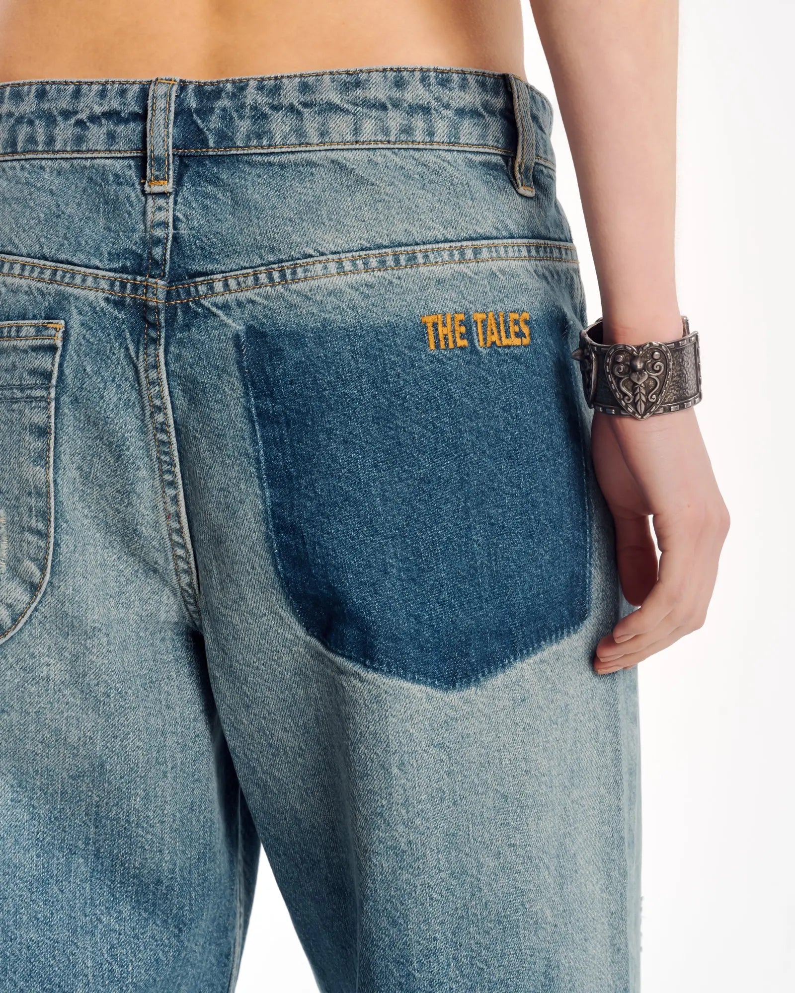 The Tales Rolled Waist Denim Jean by THE TALES - detail view