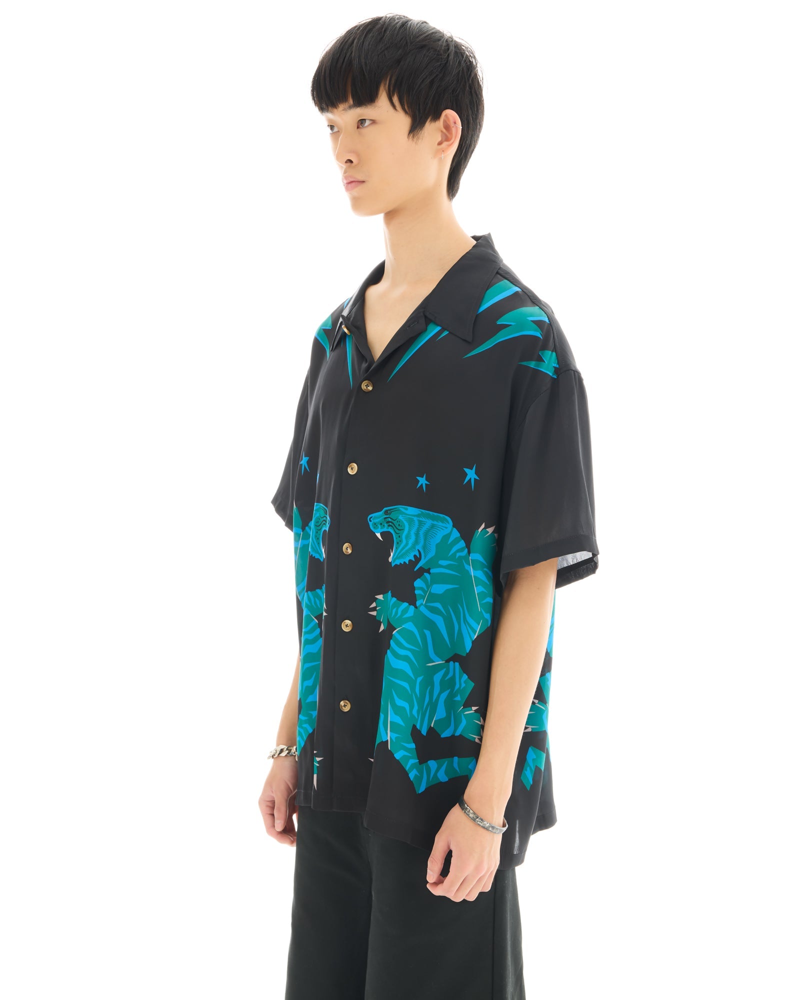 Osaka Tiger Silk Shirt by THE TALES - product photo