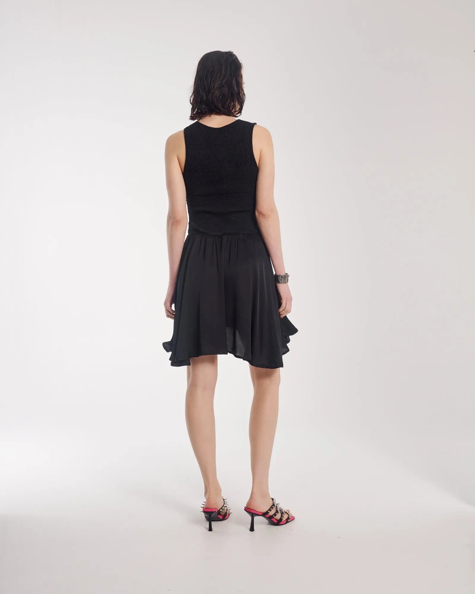 Couture Rose Vixen Satin Dress by THE TALES - detail view