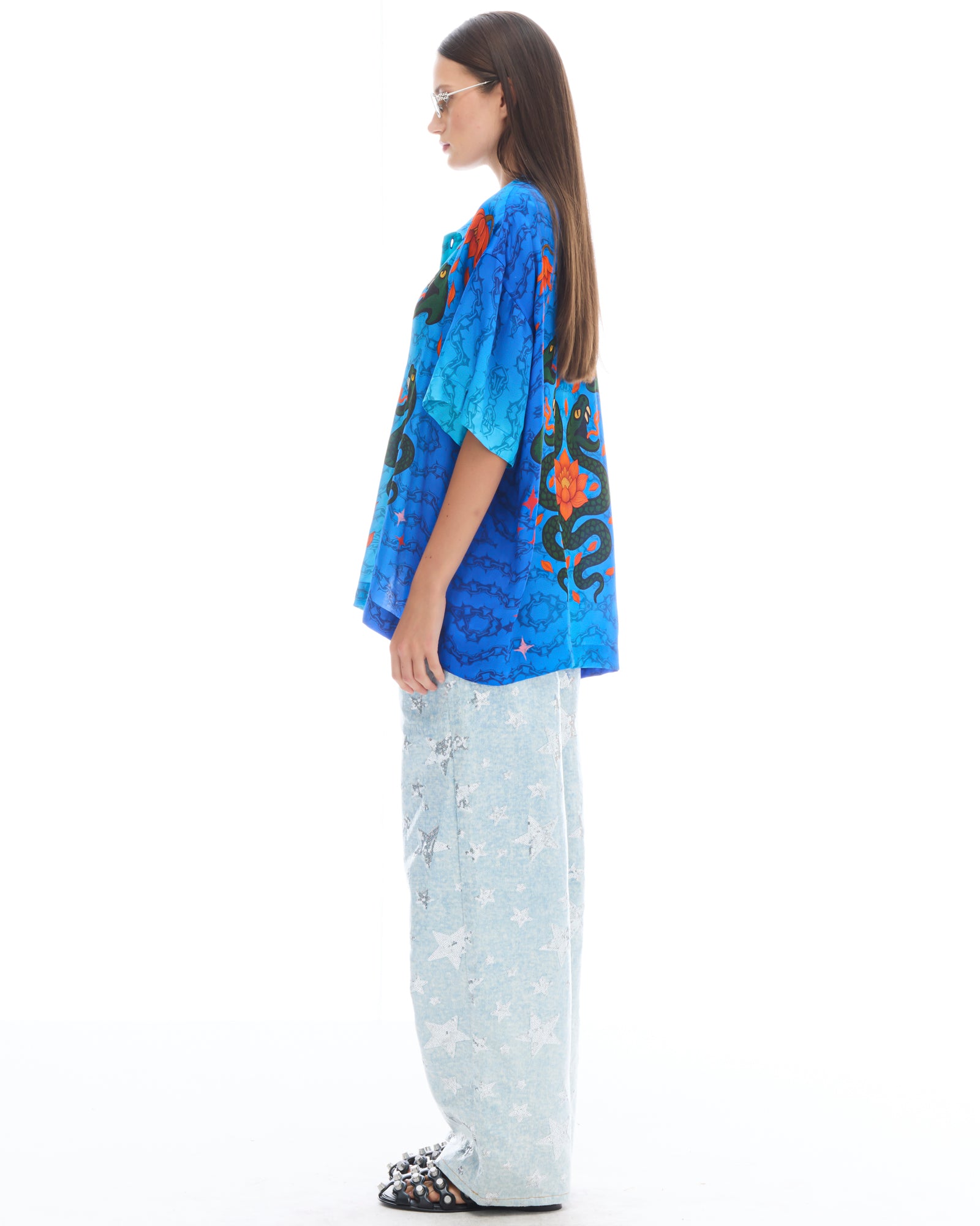Snake Chain Oversized Shirt