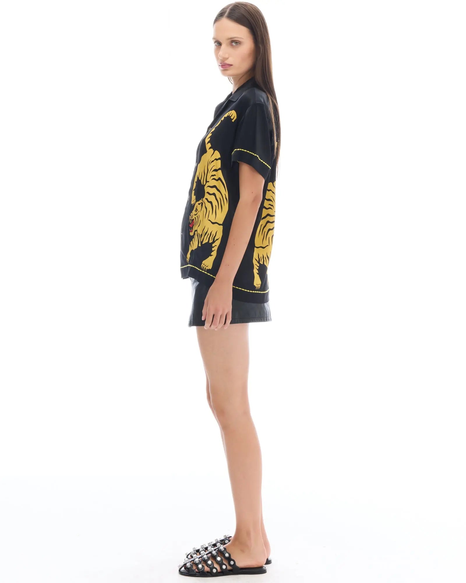 Crouching Tiger Silk Shirt by THE TALES - product photo