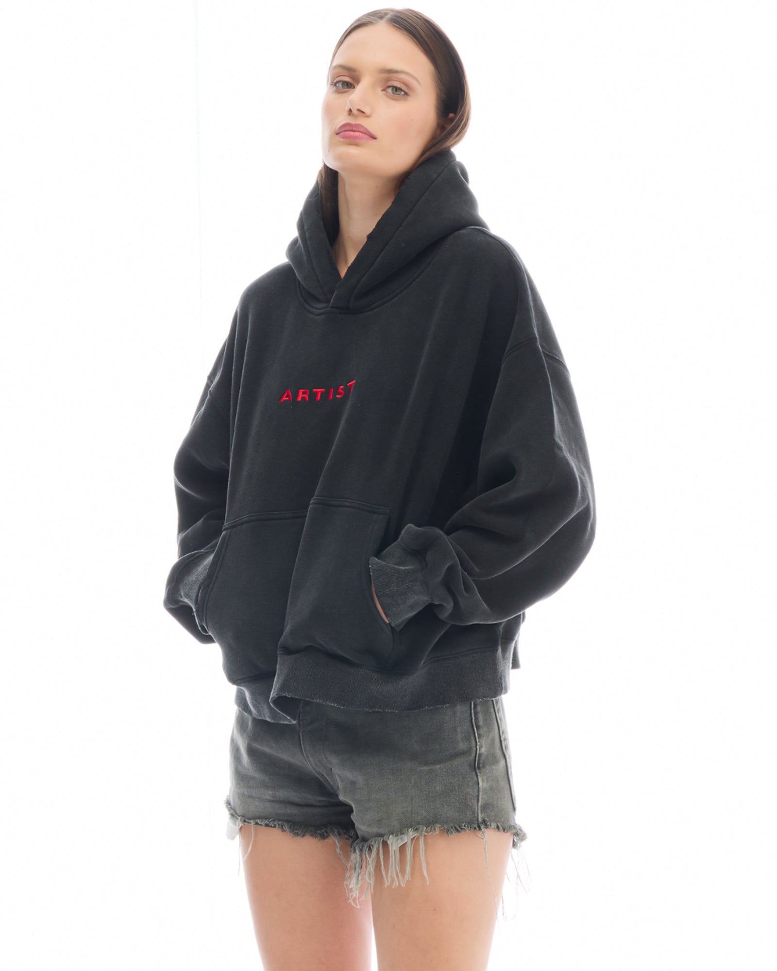 Artist Oversized Crop Hoodie THE TALES