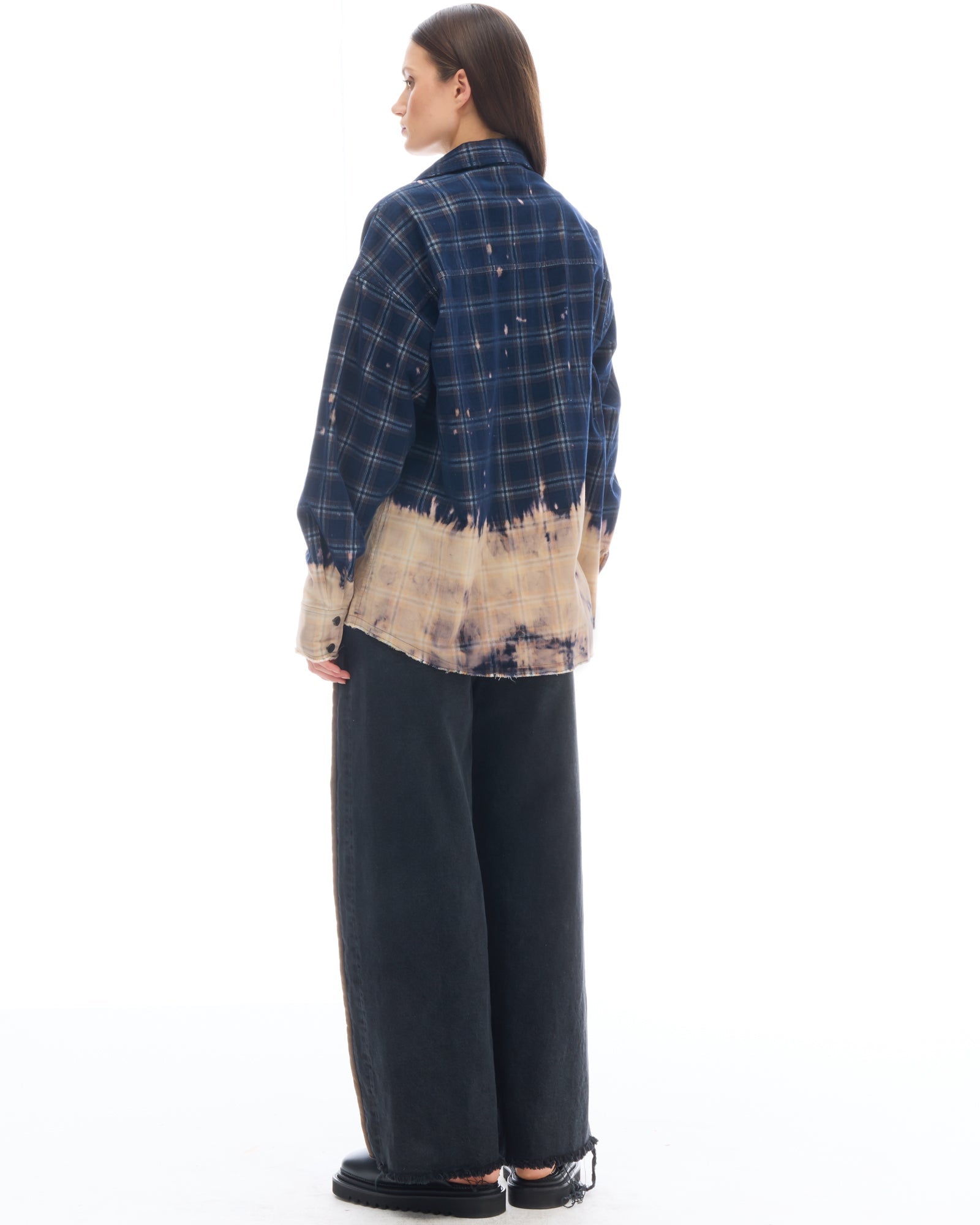 Bleached Check Cord Shirt THE TALES