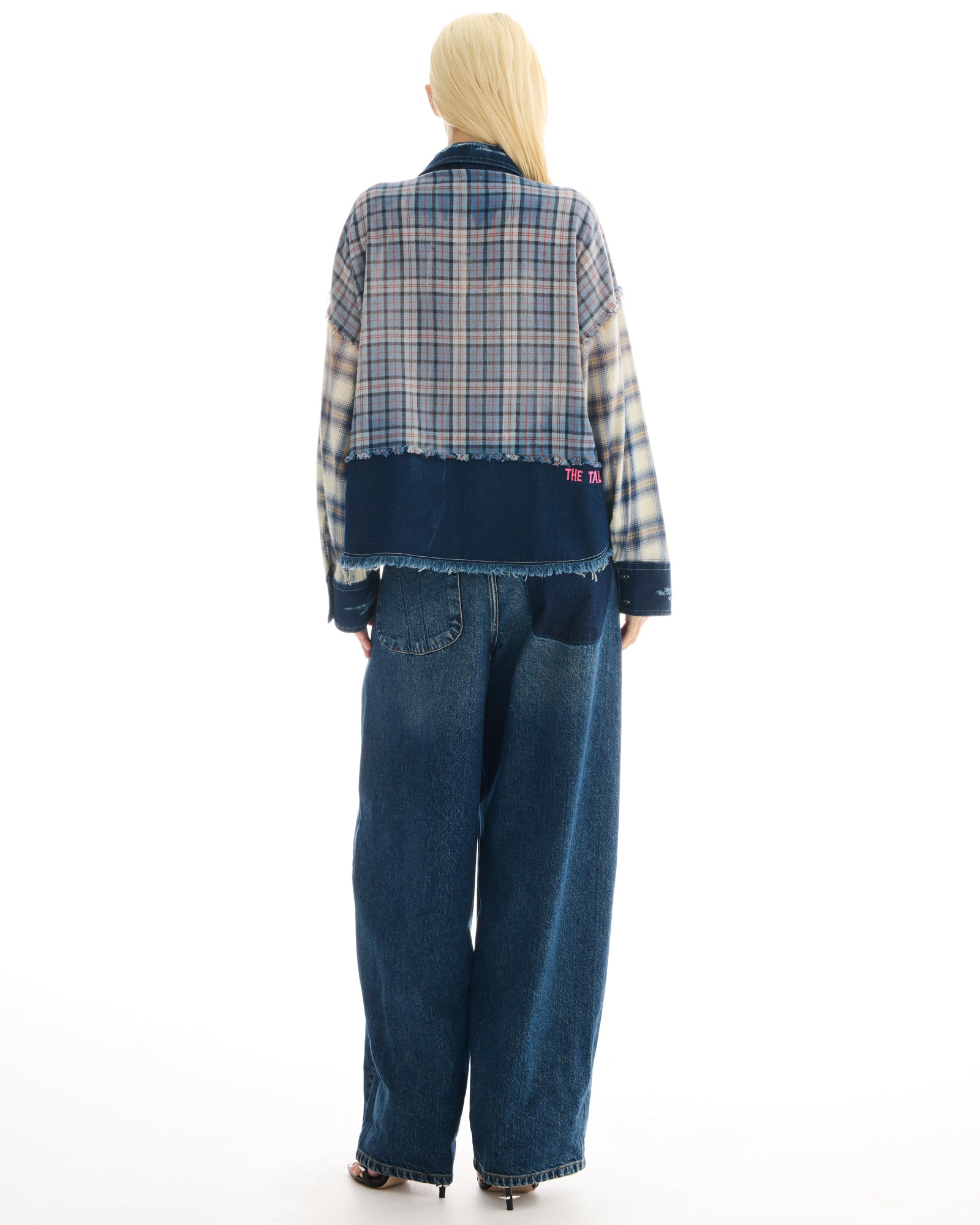 Mixed Flannel And Denim Shirt THE TALES