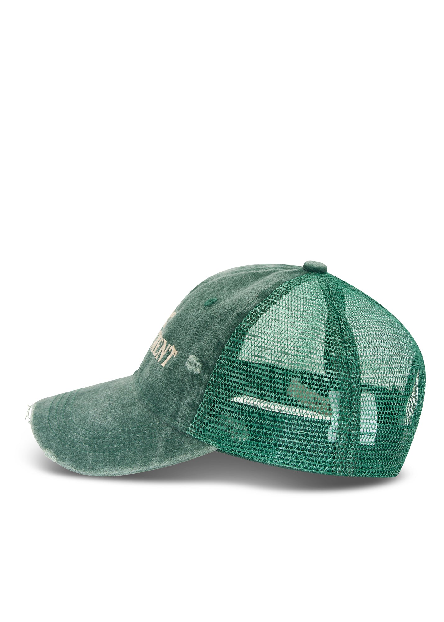 Destroyed Art Department Green Trucker Cap by THE TALES - product photo