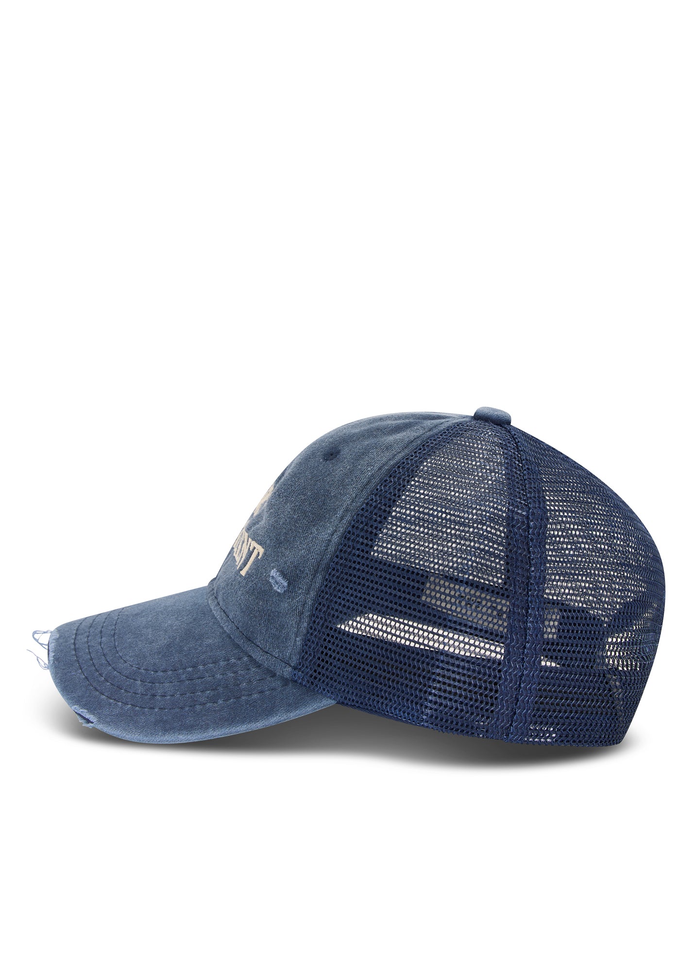 Destroyed Art Department Navy Trucker Cap THE TALES