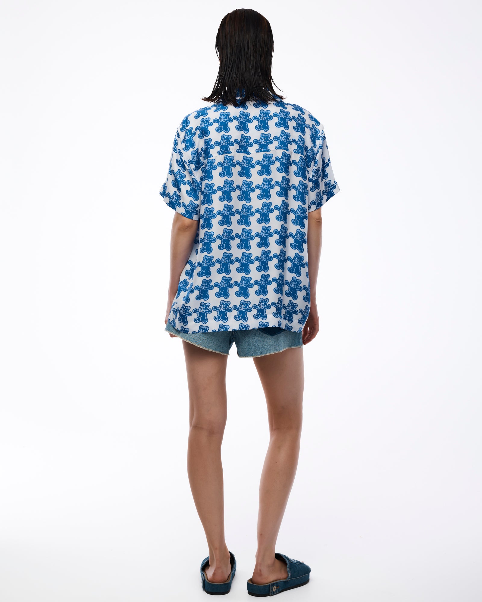Peace Bear Silk Camp Shirt THE TALES