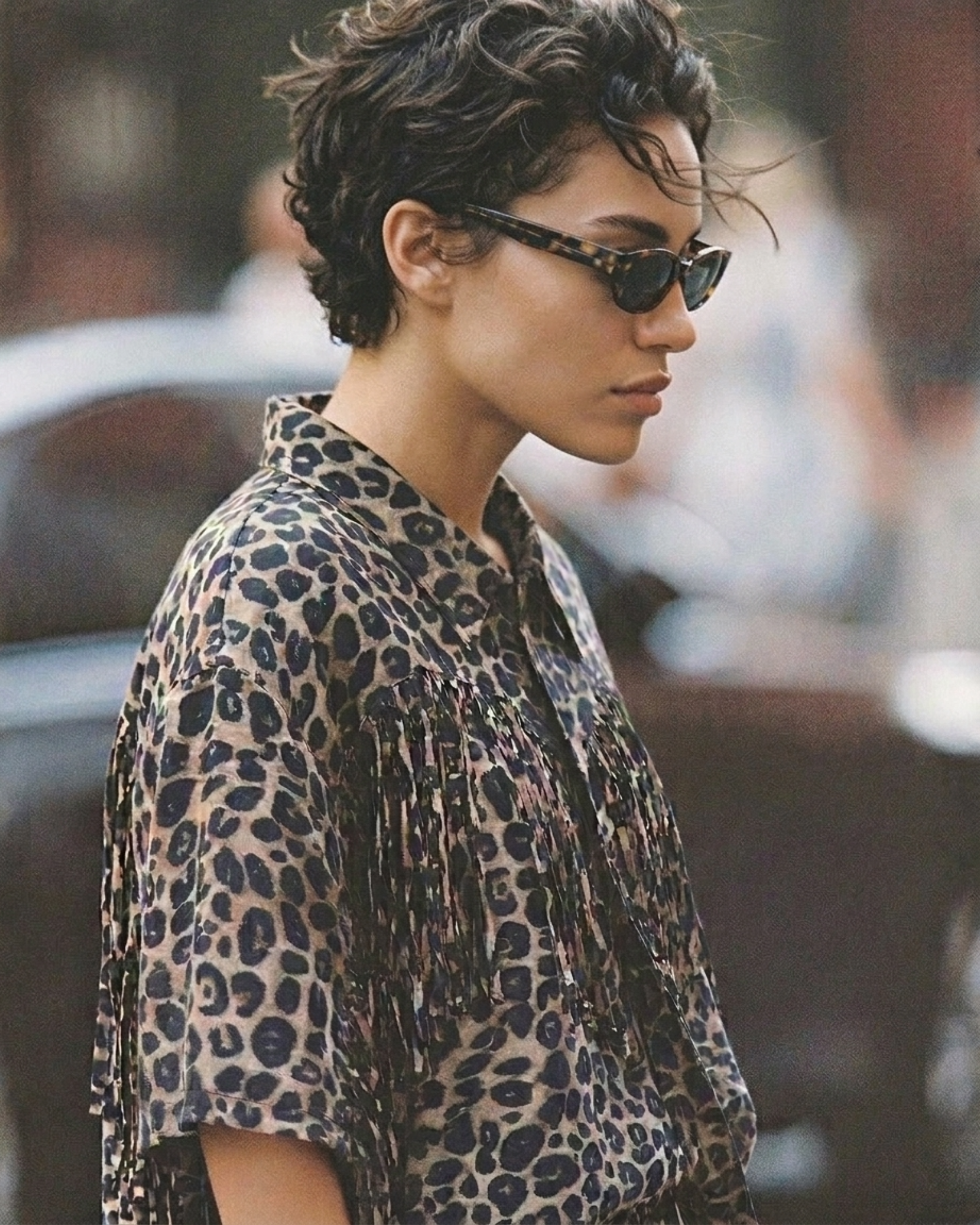 Ibiza Animal Fringed Shirt THE TALES