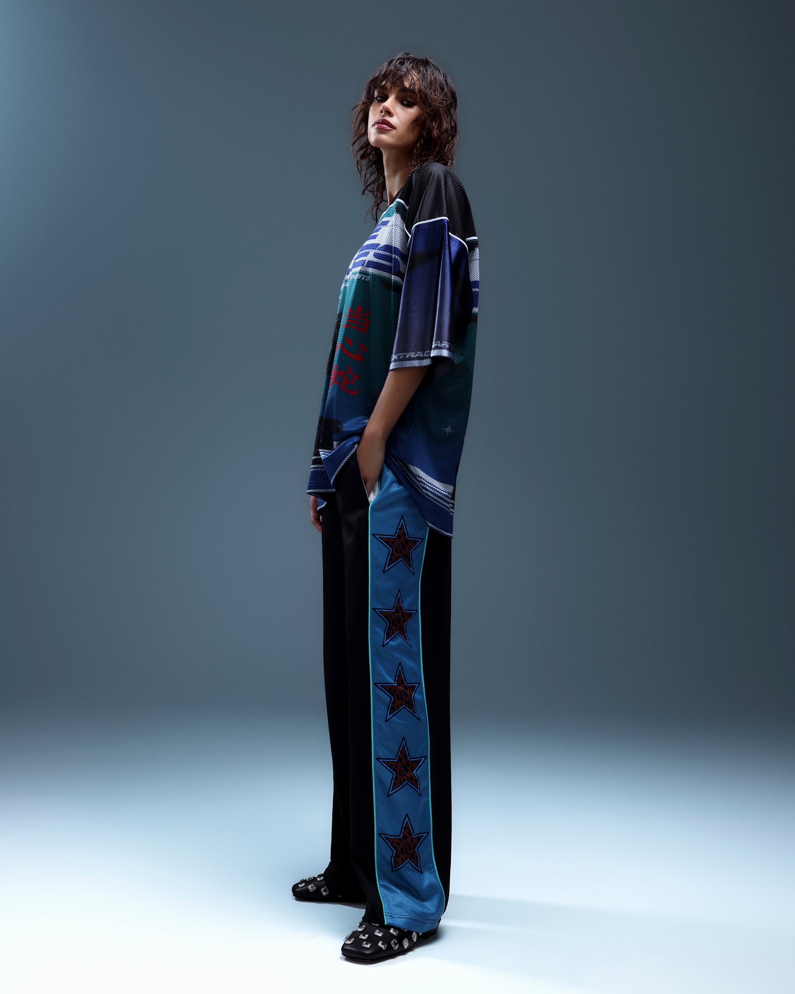 Tales Blue Star Track Pants THE TALES