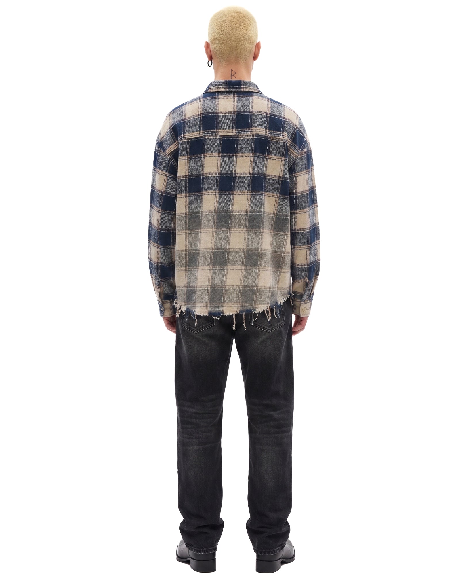 Cutaway Bleached Flannel Shirt