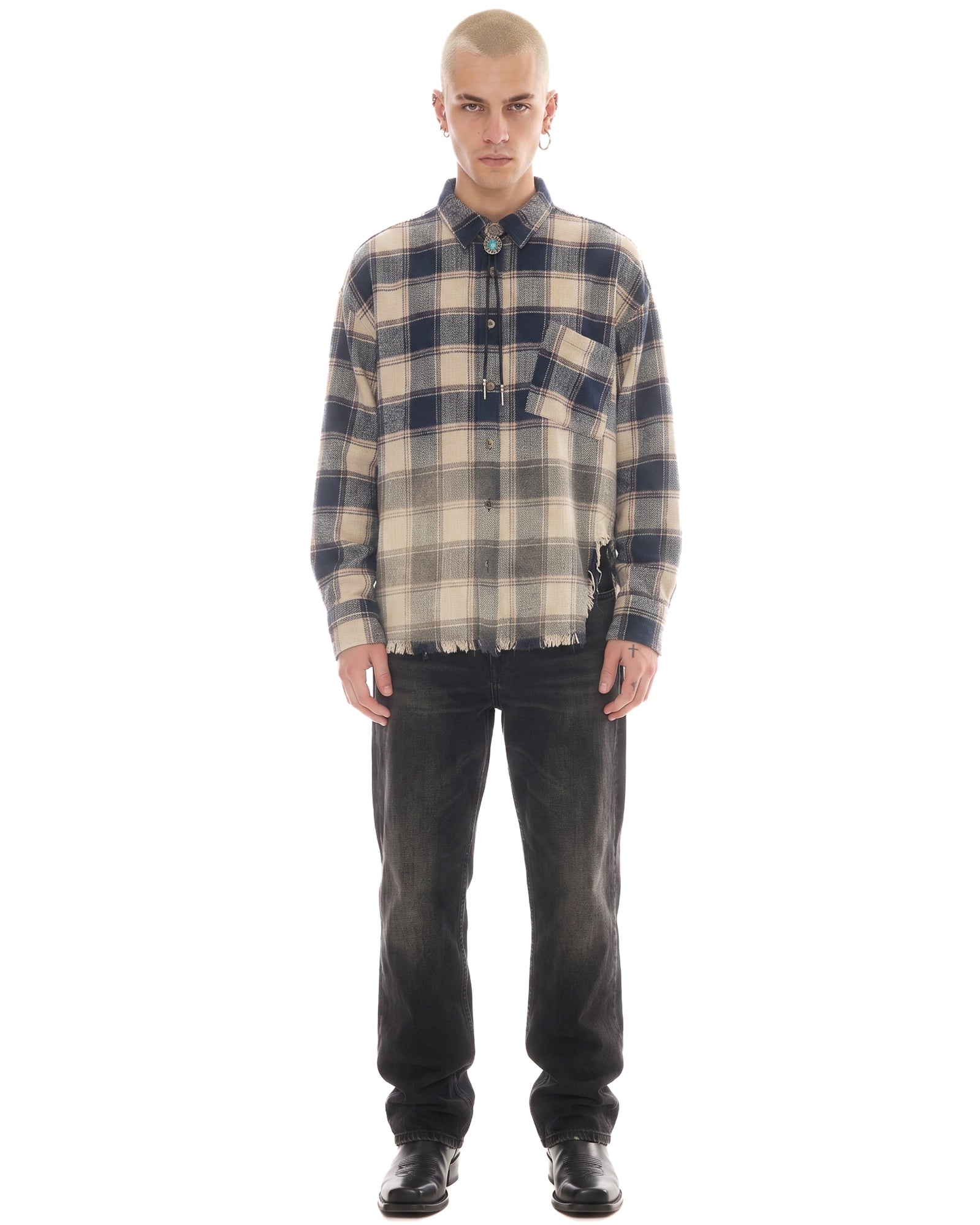 Cutaway Bleached Flannel Shirt