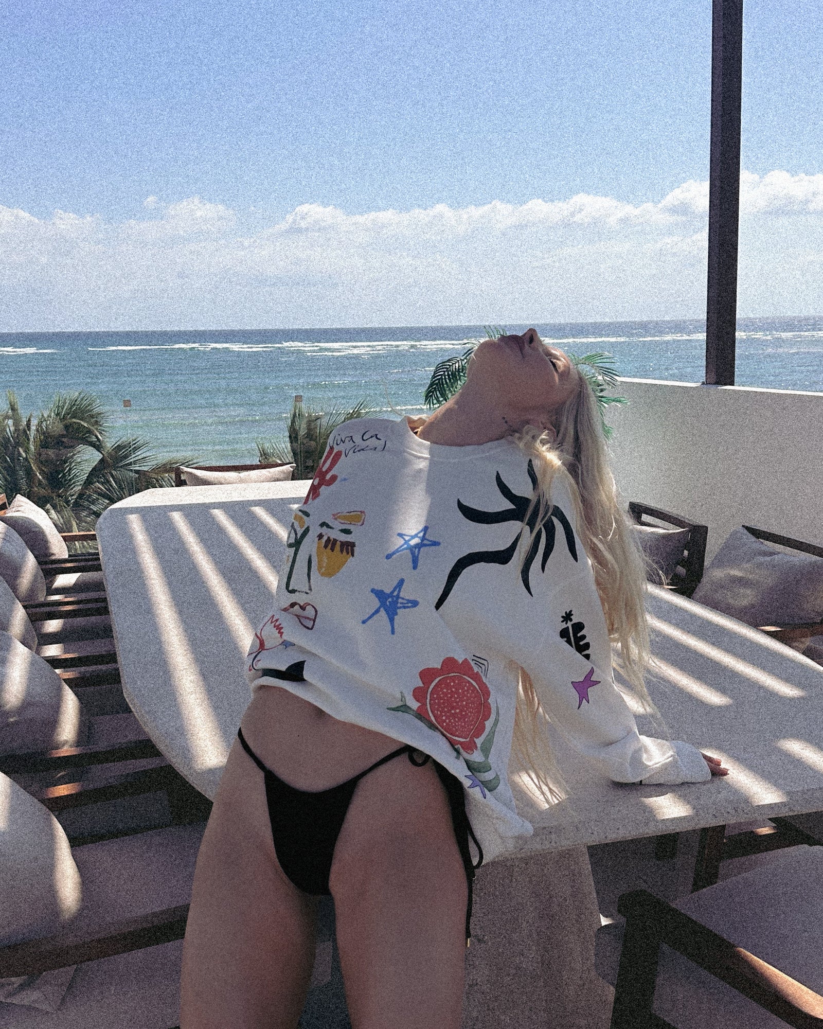 Illustrated Postcards Sweater THE TALES