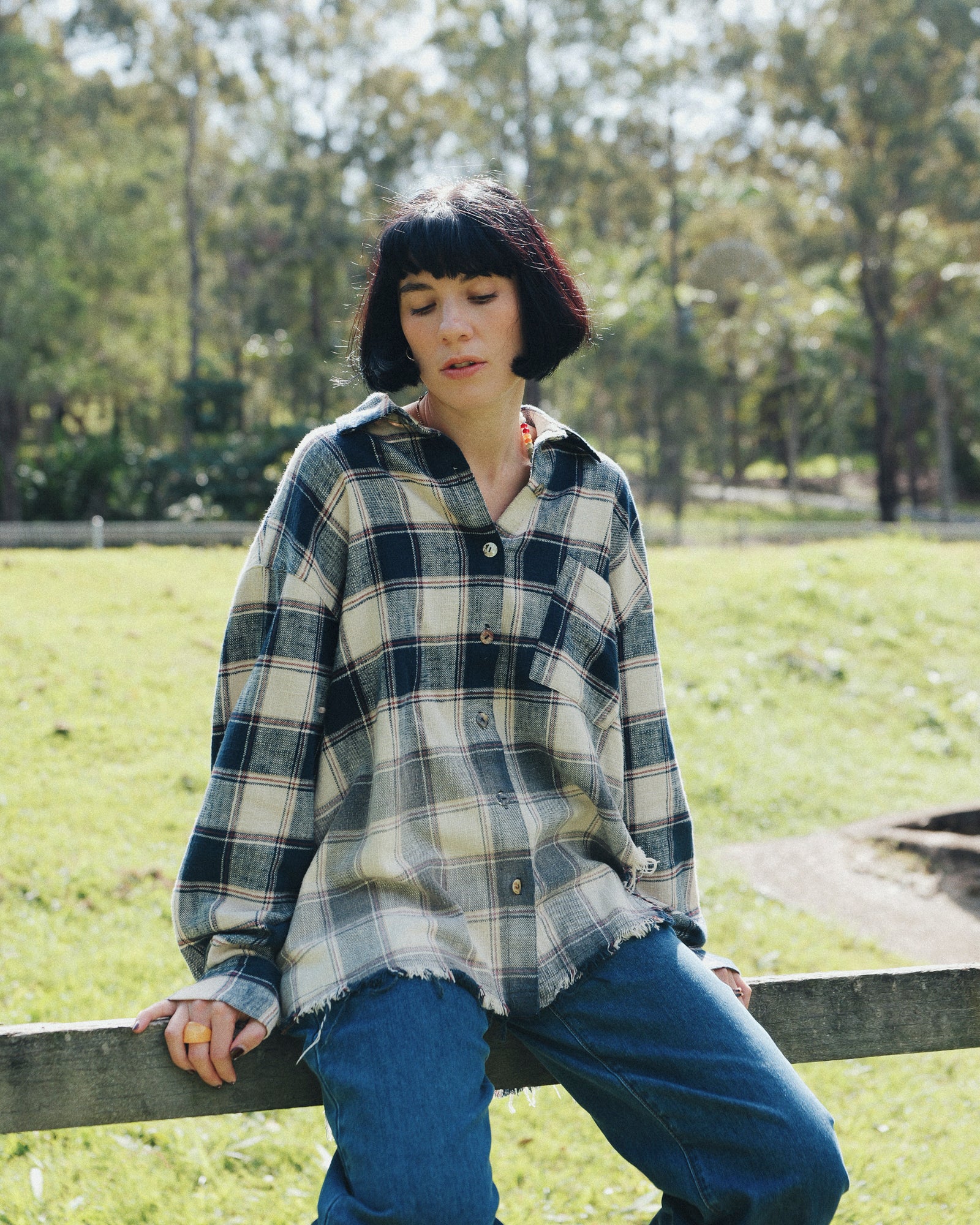 Cutaway Bleached Flannel Shirt THE TALES