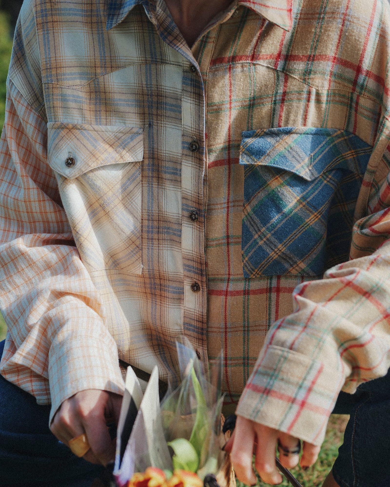 Half n Half Teddy Western Shirt THE TALES