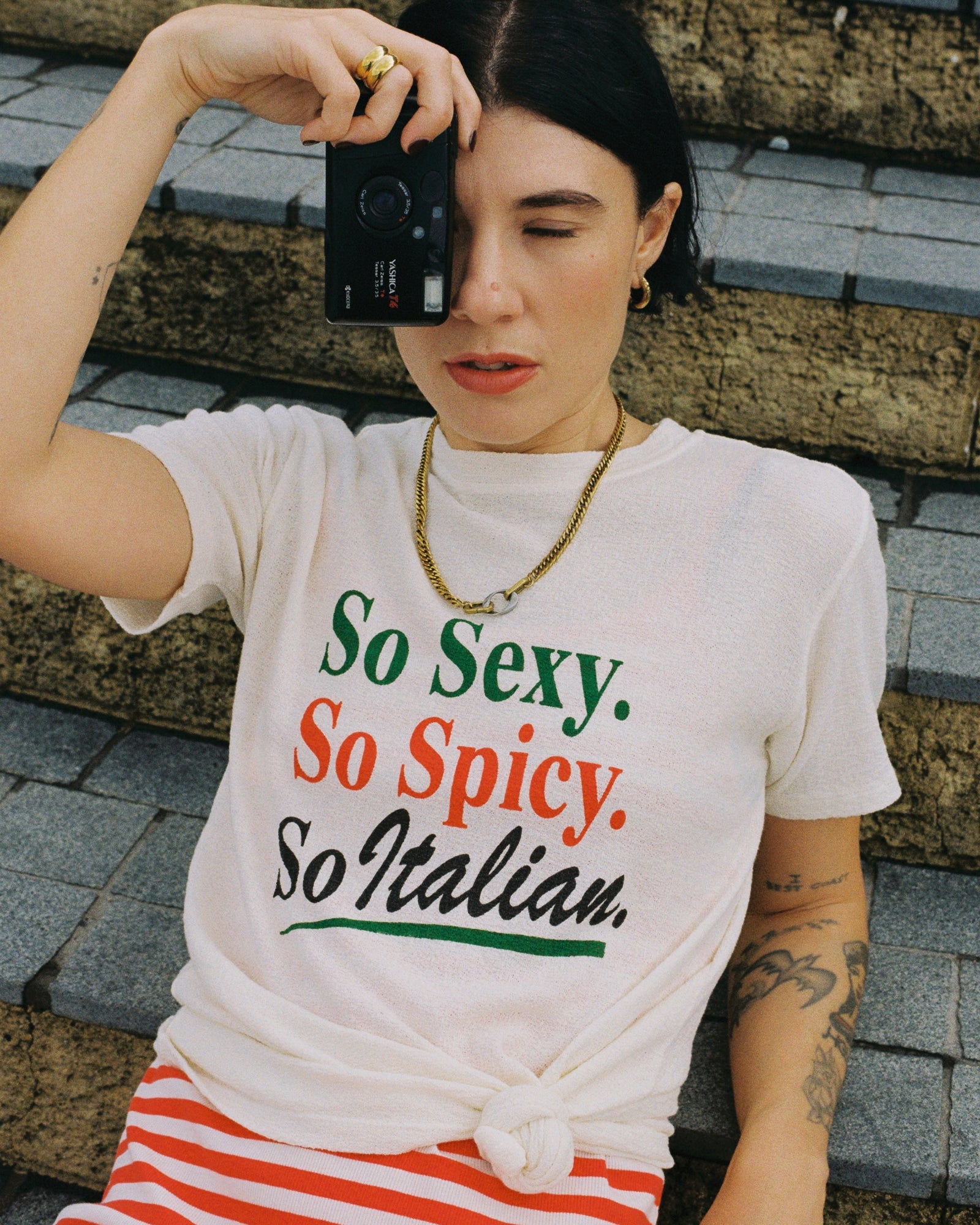 So Italian Hemp Fitted Tee THE TALES
