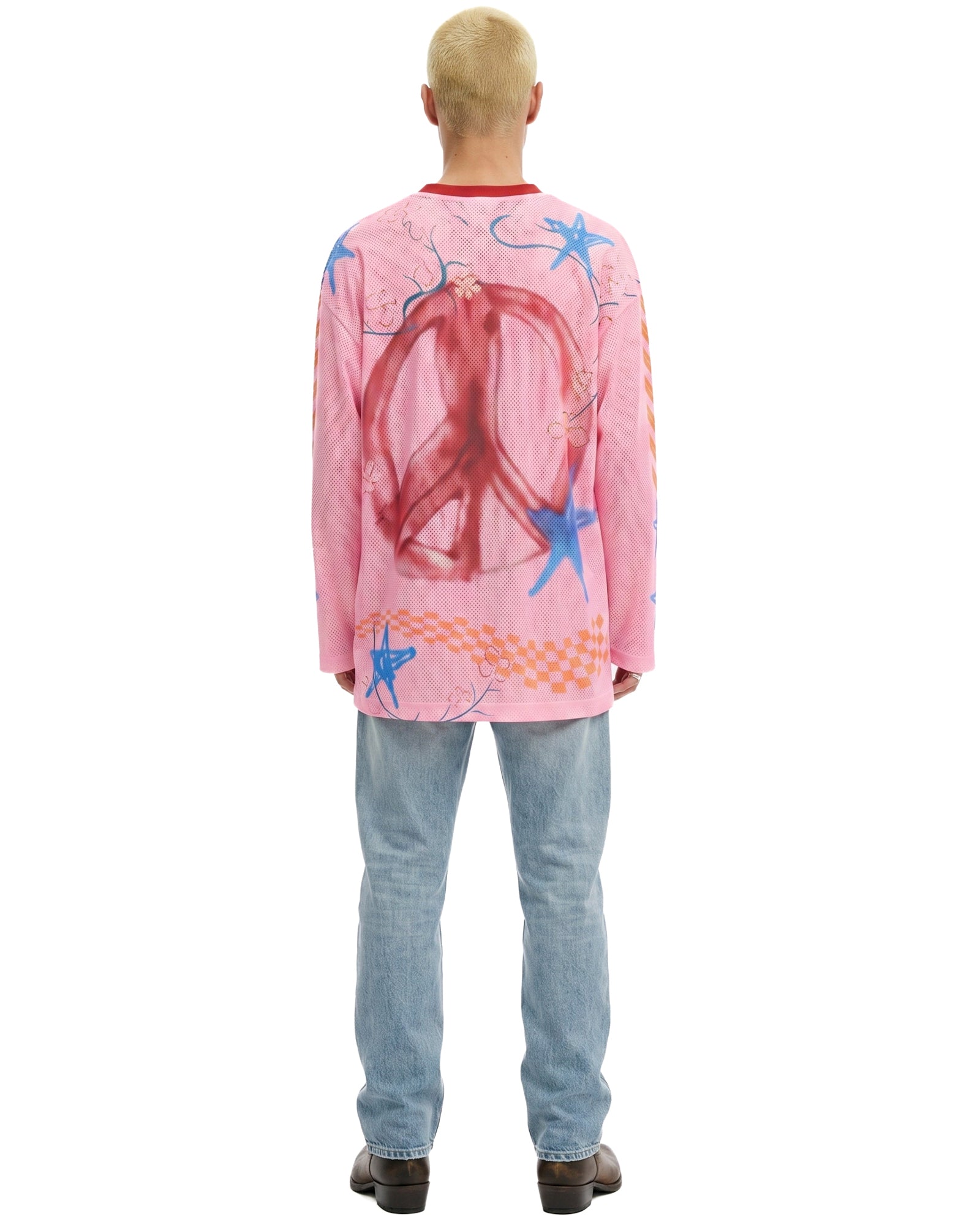 Peace Out Long Sleeve Football Jersey