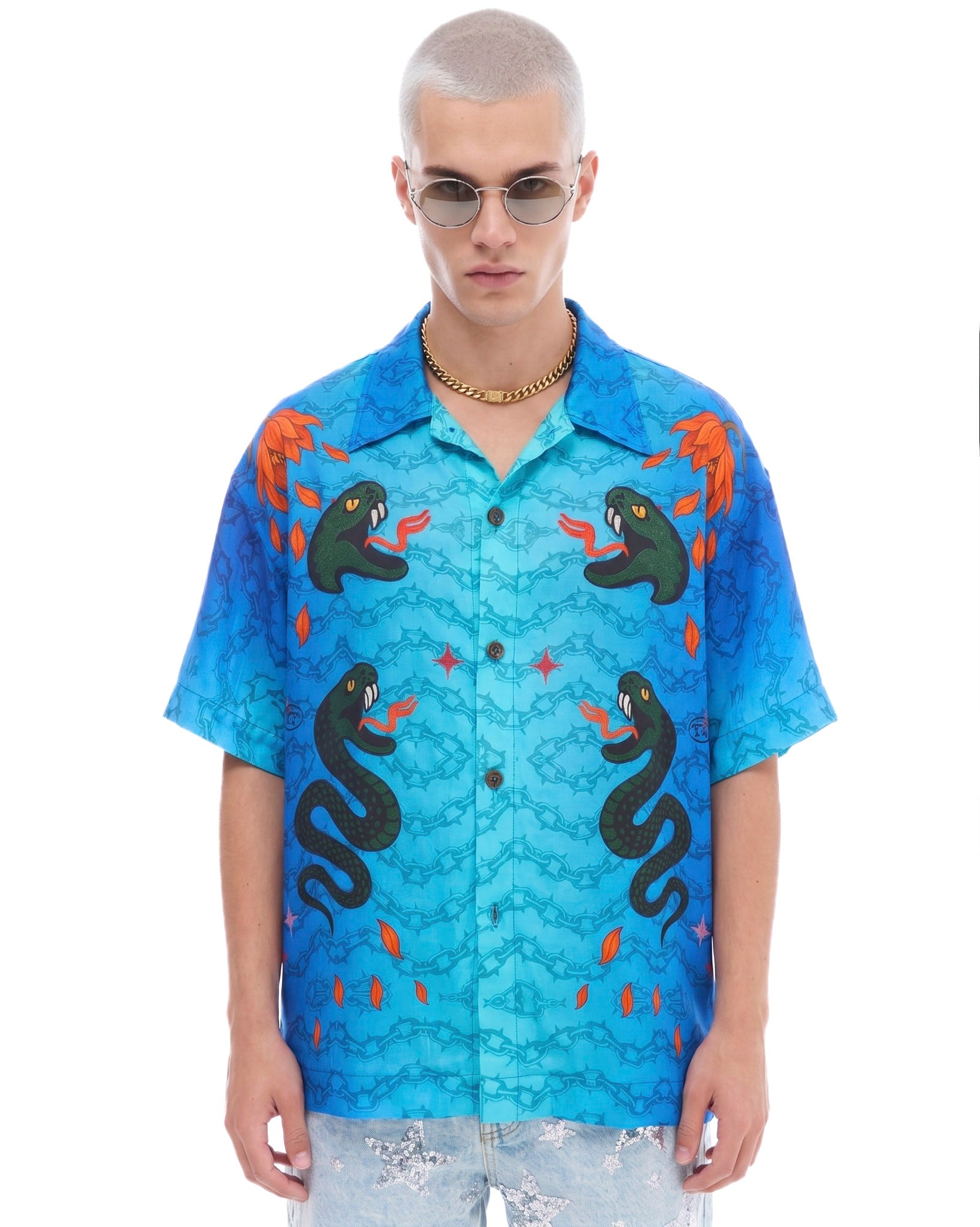 Snake Chain Oversized Shirt