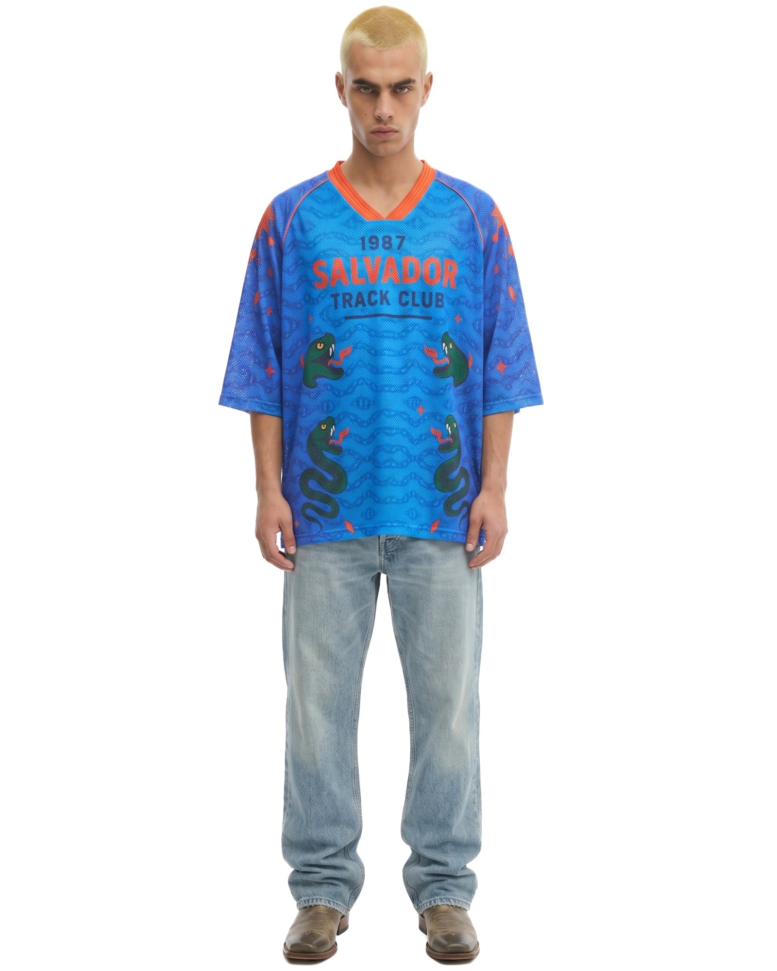 Salvador Track Club Football Jersey by THE TALES - front view