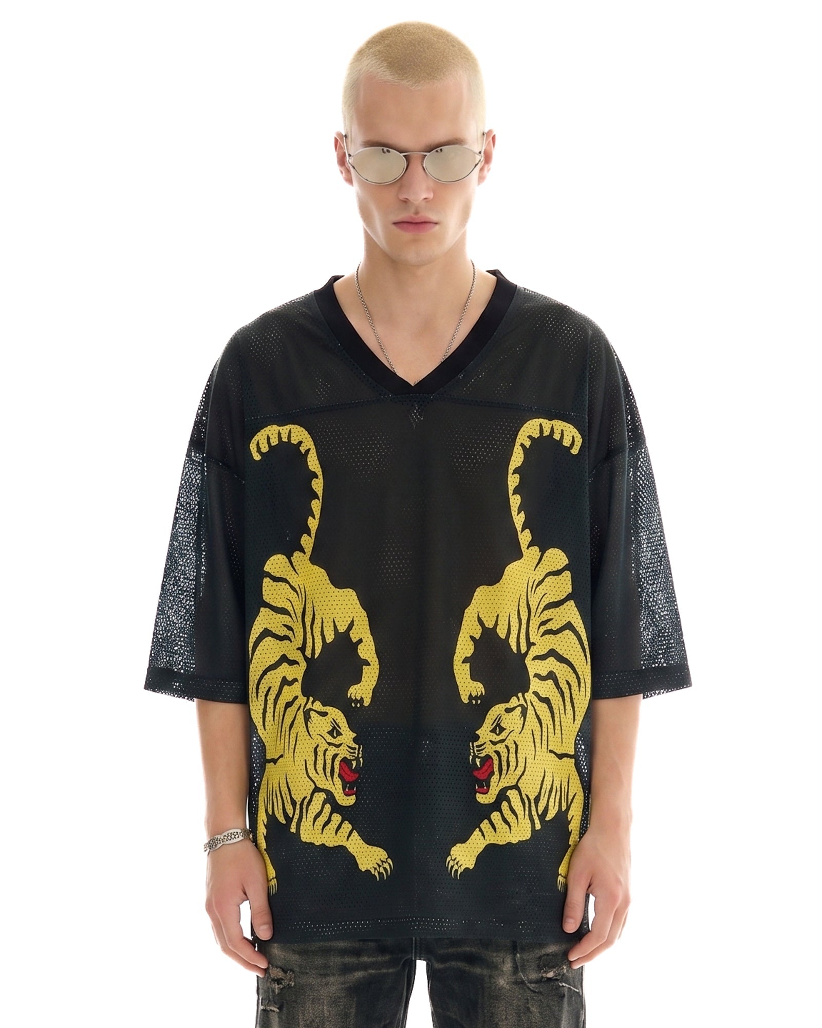 Crouching Tiger Football Jersey by THE TALES - side view