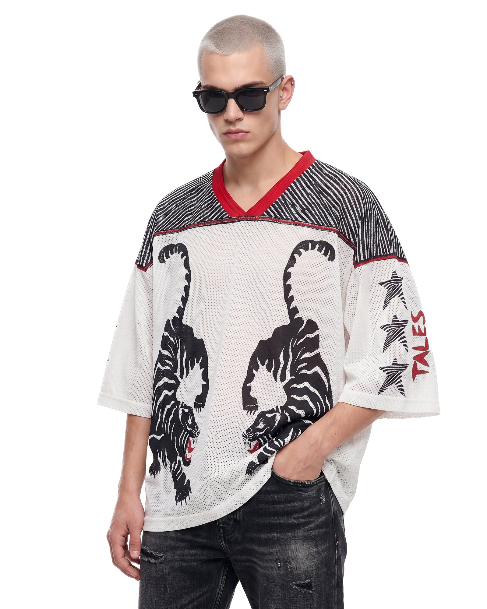 Crouching Tiger Football Jersey by THE TALES - front view