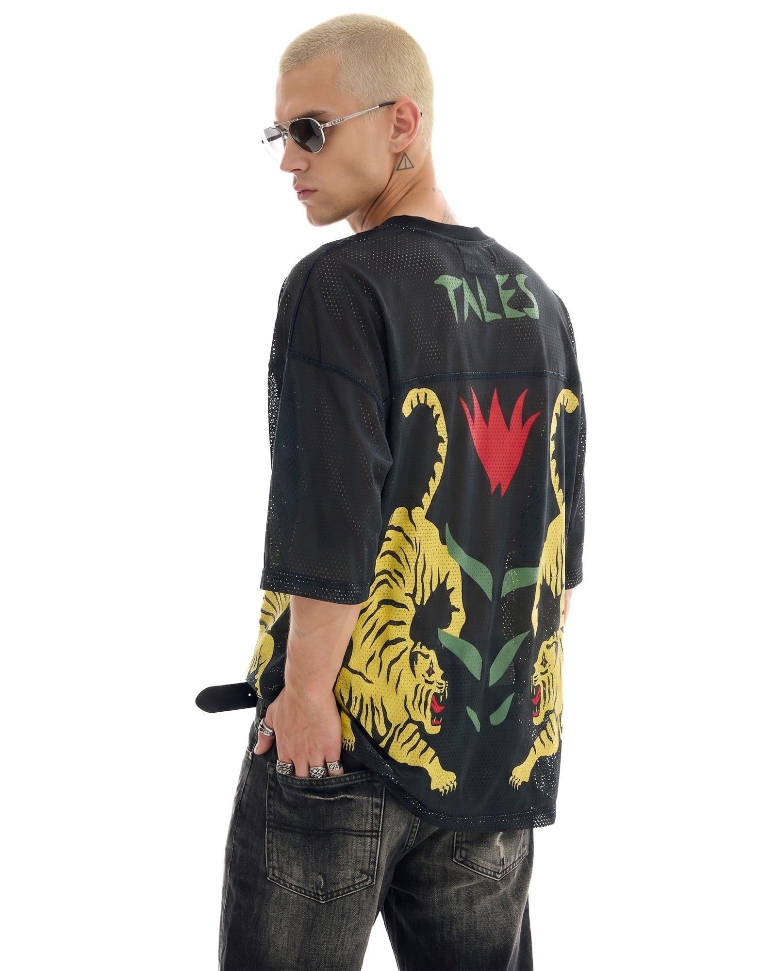 Crouching Tiger Football Jersey by THE TALES - back view