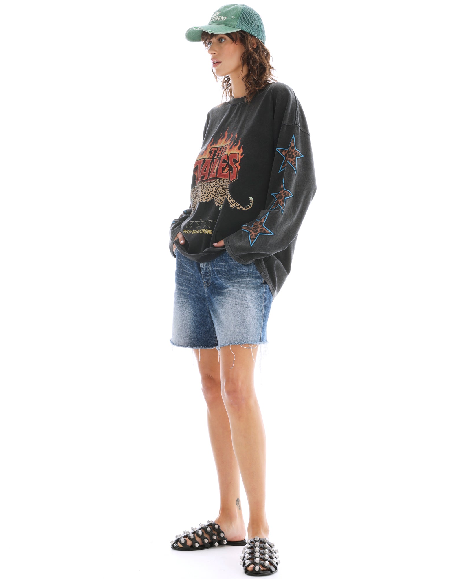 The Tales Cut Off Slouch Denim Short