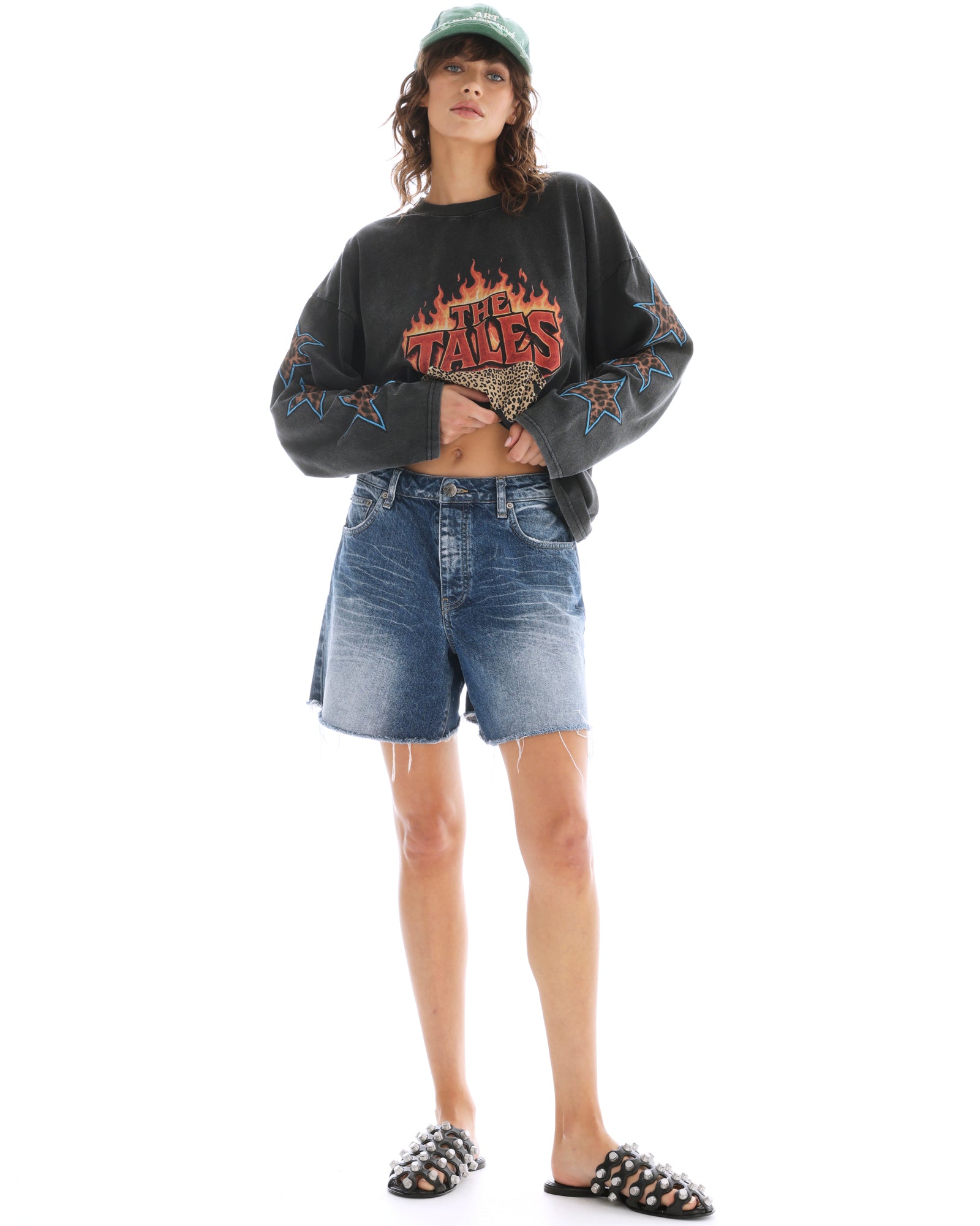 The Tales Cut Off Slouch Denim Short