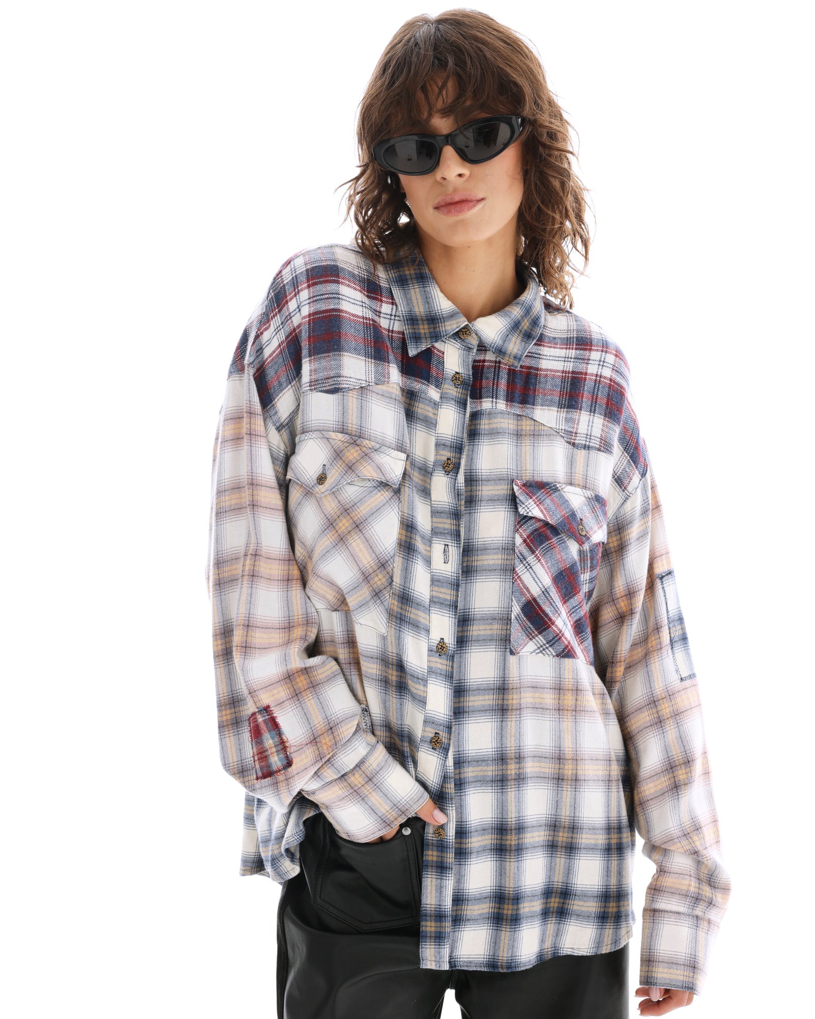Patched Up Western Shirt by THE TALES - product photo