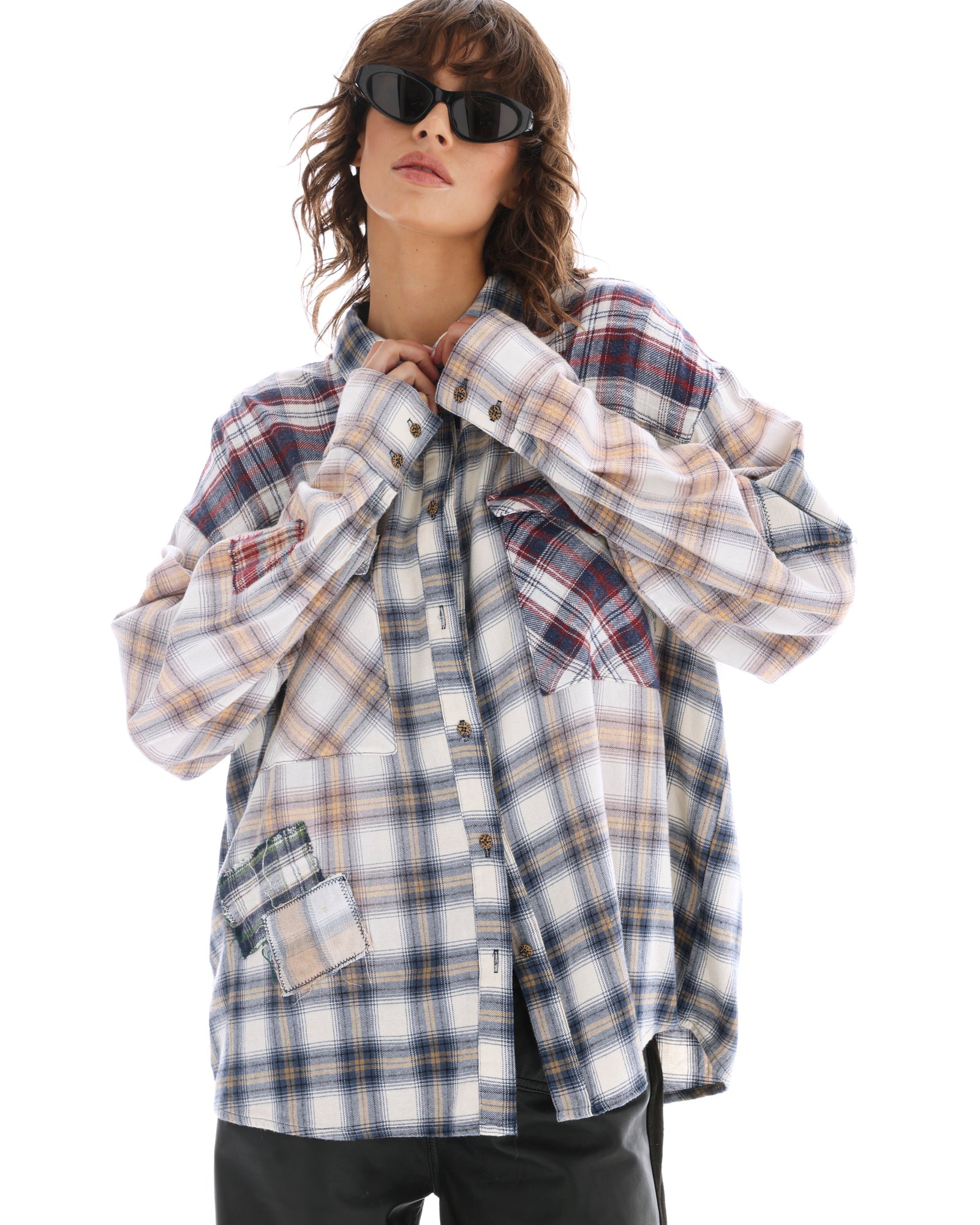Patched Up Western Shirt by THE TALES - product photo