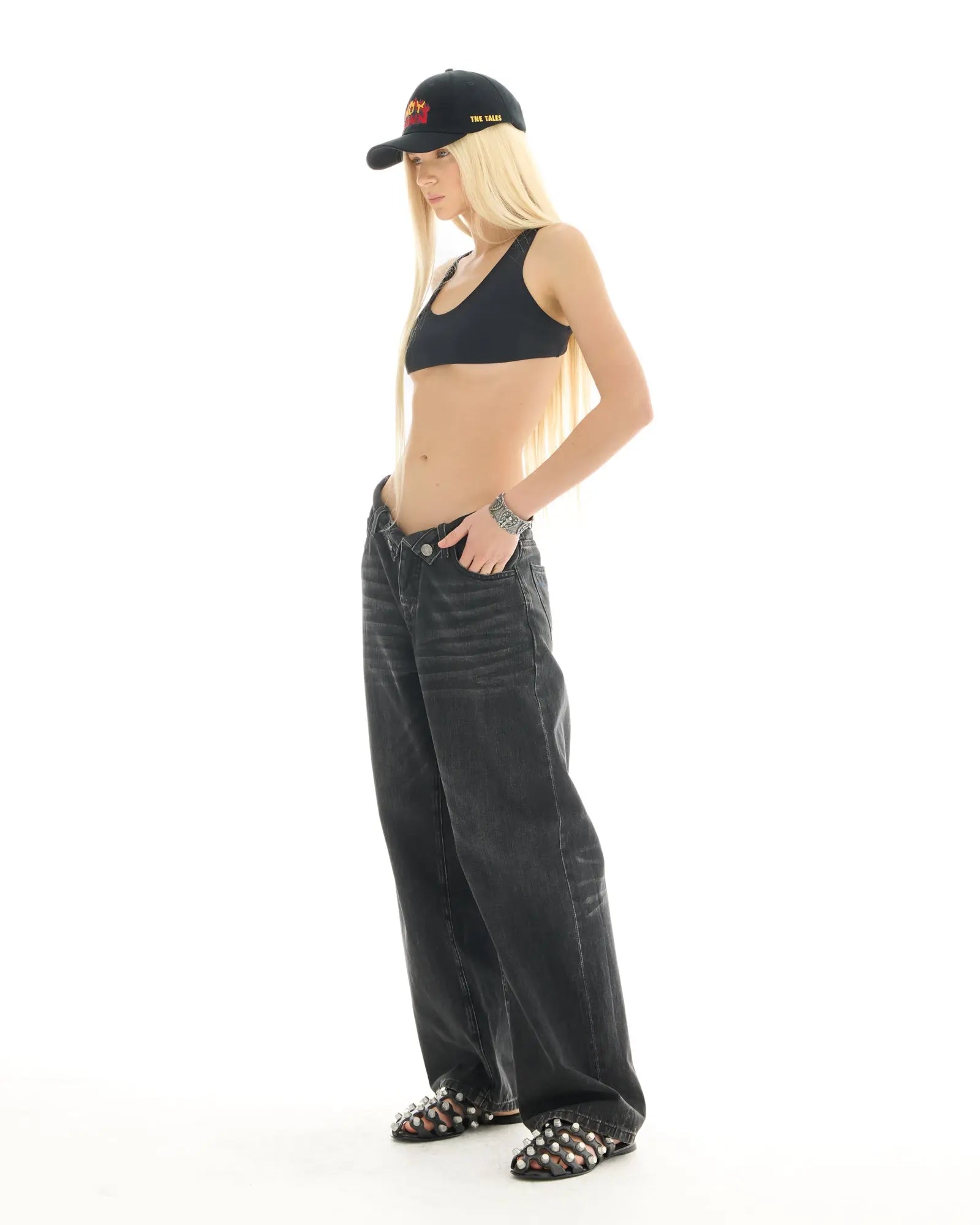 The Tales Rolled Waist Denim Jean by THE TALES - product photo