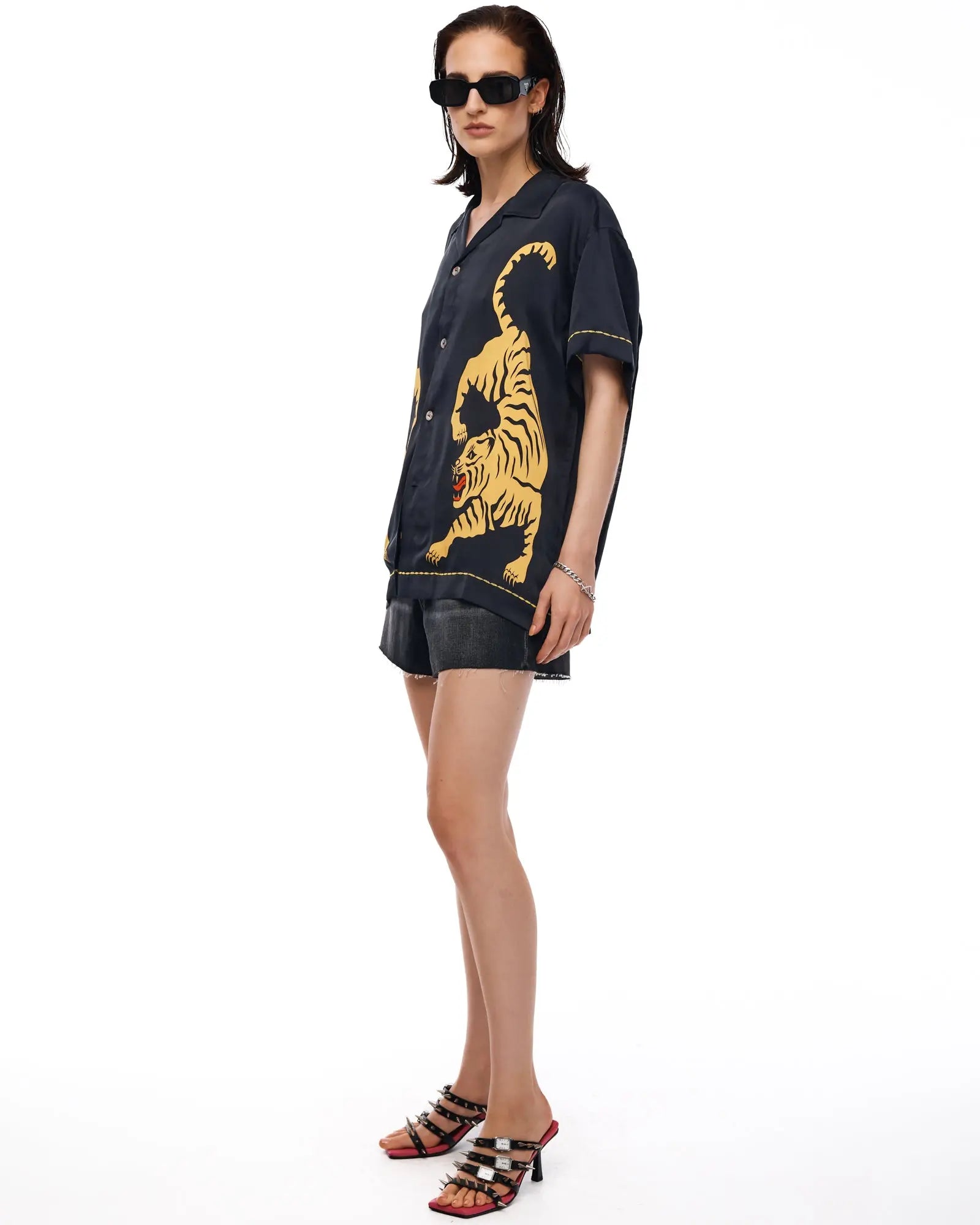 Crouching Tiger Silk Shirt by THE TALES - product photo