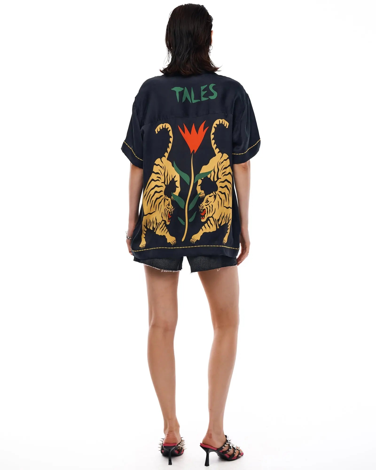 Crouching Tiger Silk Shirt by THE TALES - product photo