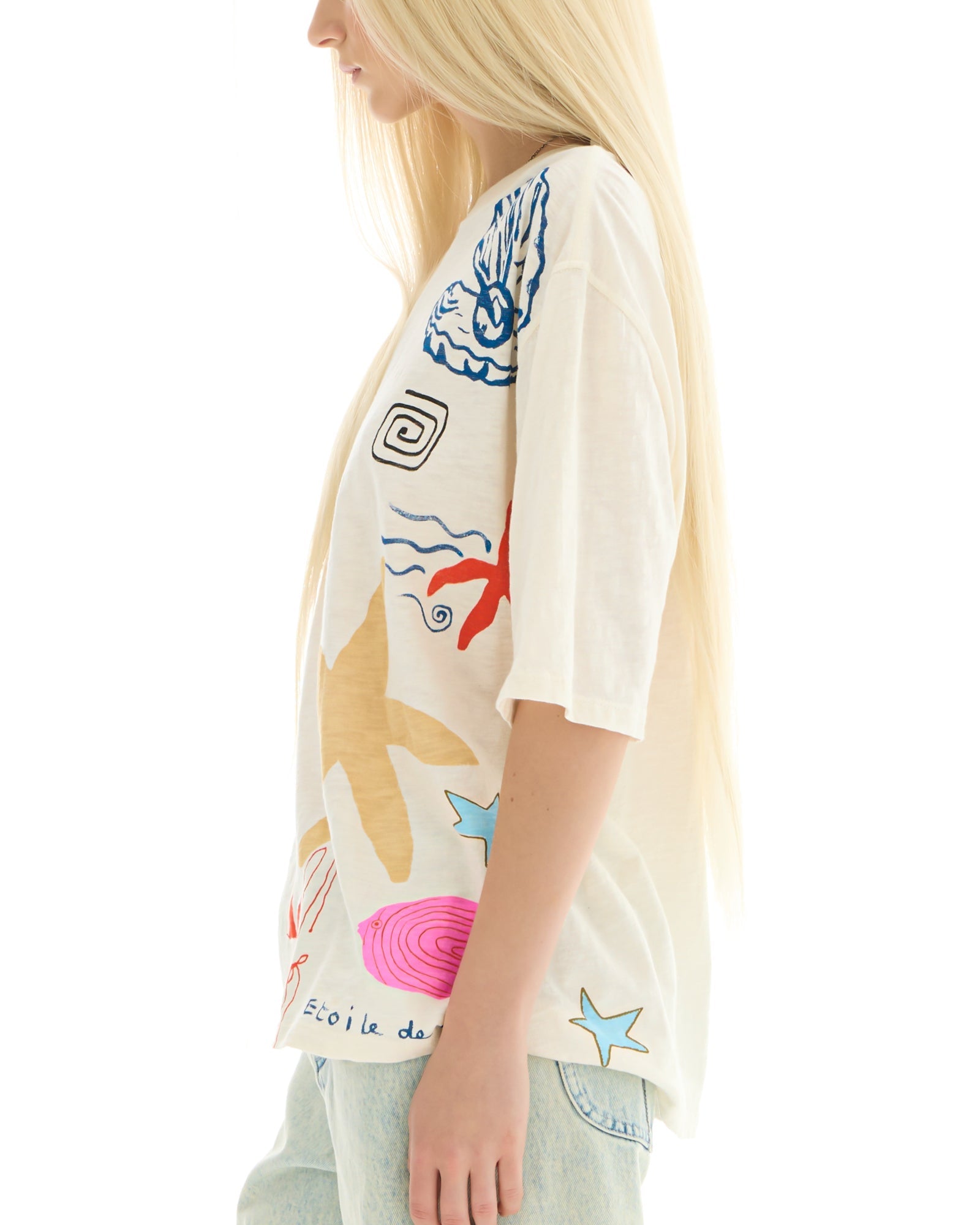 My Illustrated Seaside Tee by THE TALES - back view