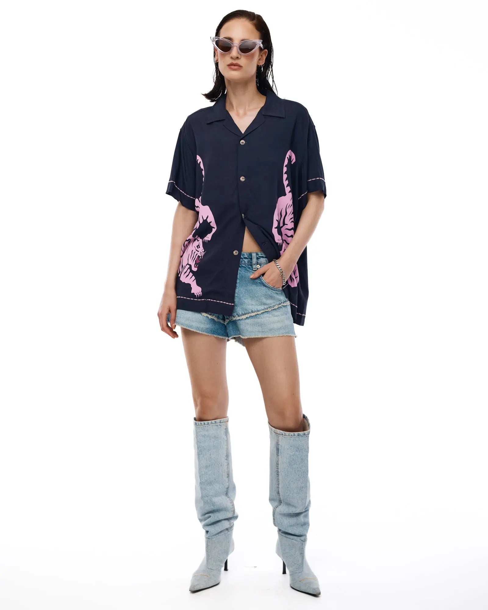 Crouching Tiger Camp Shirt by THE TALES - product photo