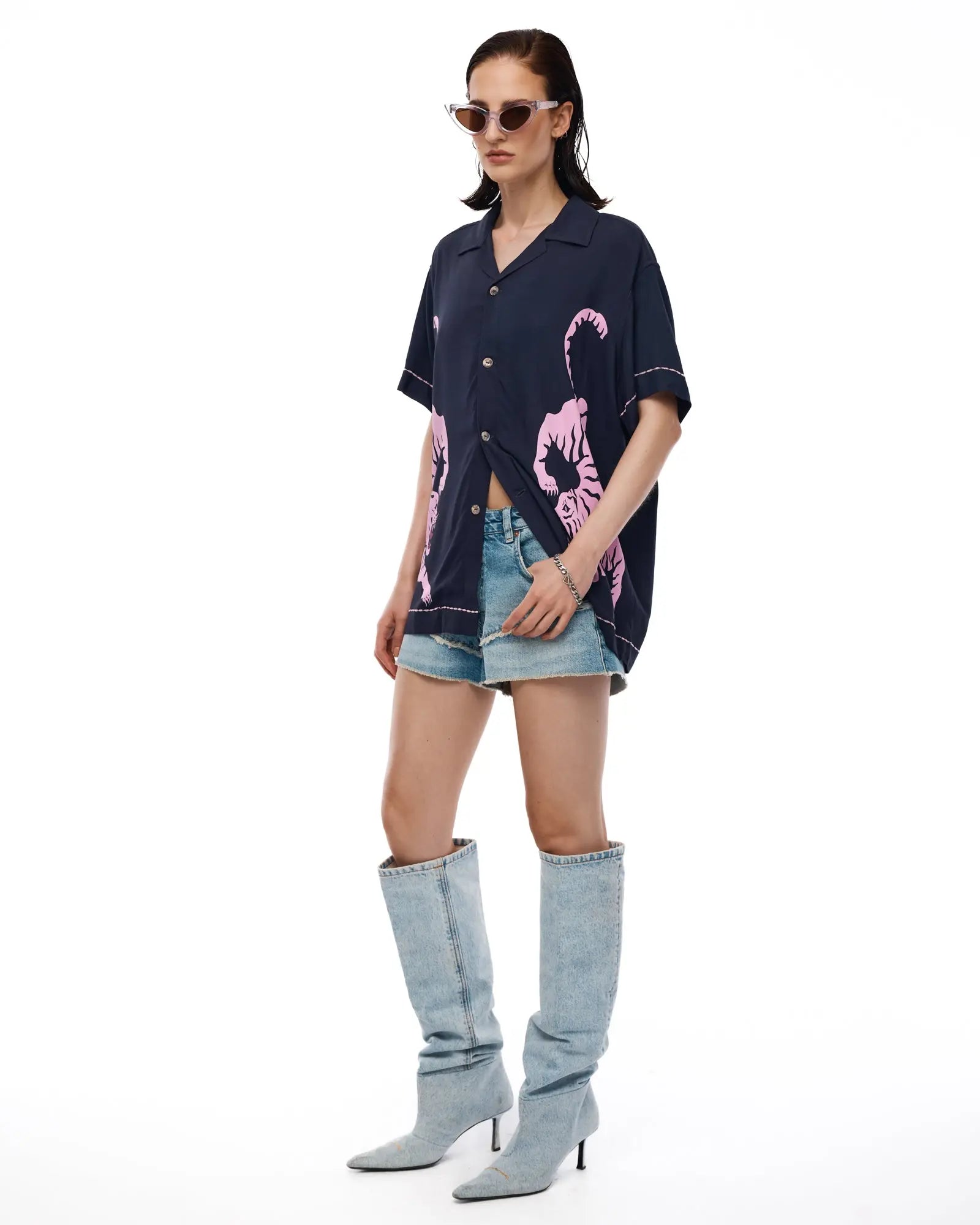 Crouching Tiger Camp Shirt by THE TALES - product photo