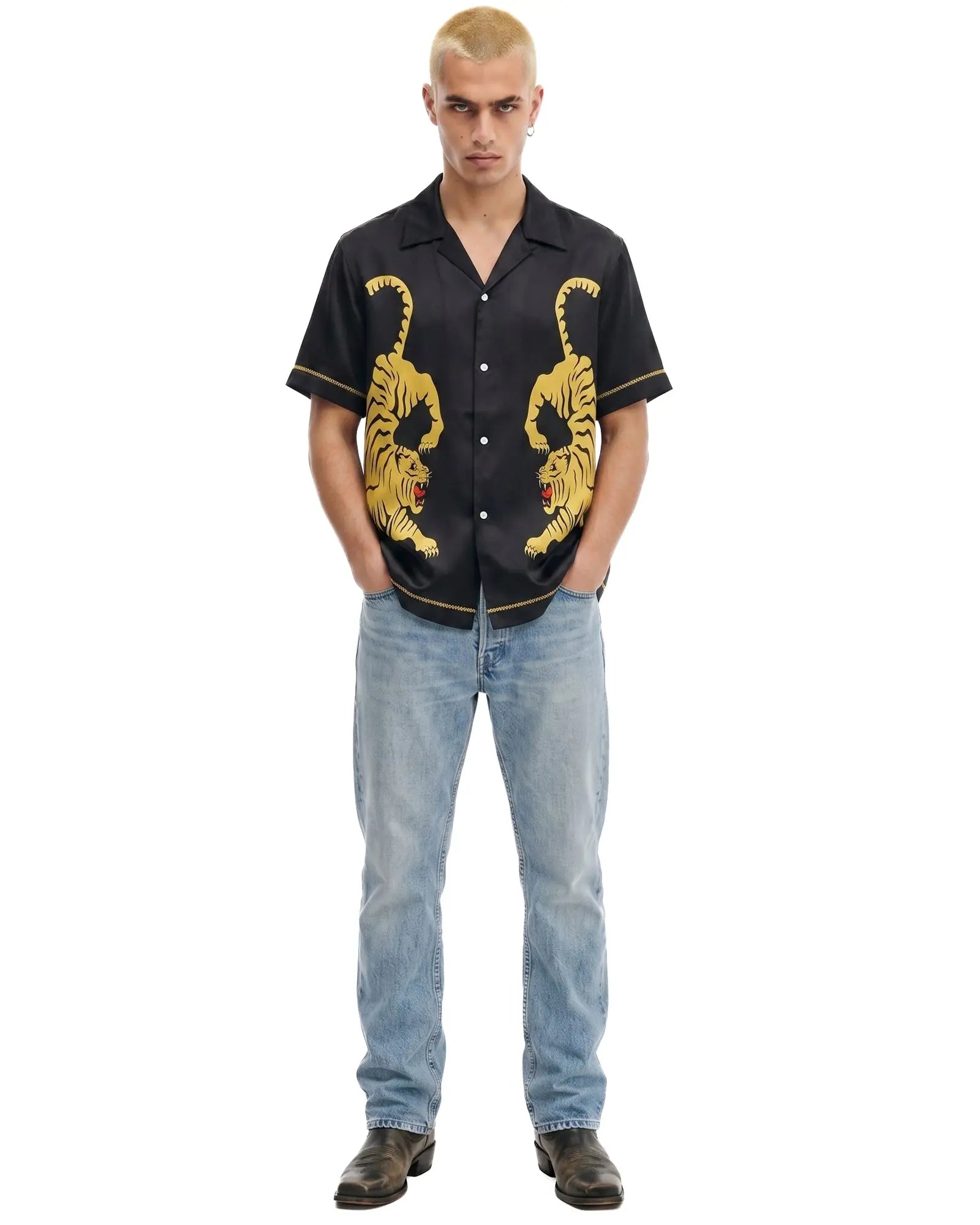Crouching Tiger Silk Shirt by THE TALES - product photo