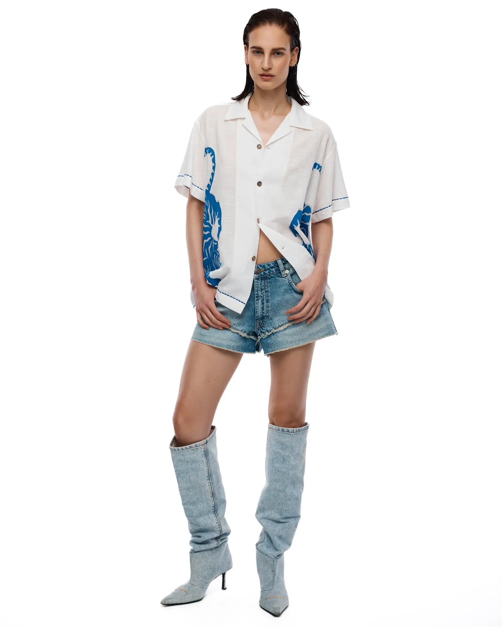Crouching Tiger Shirt by THE TALES - editorial shot