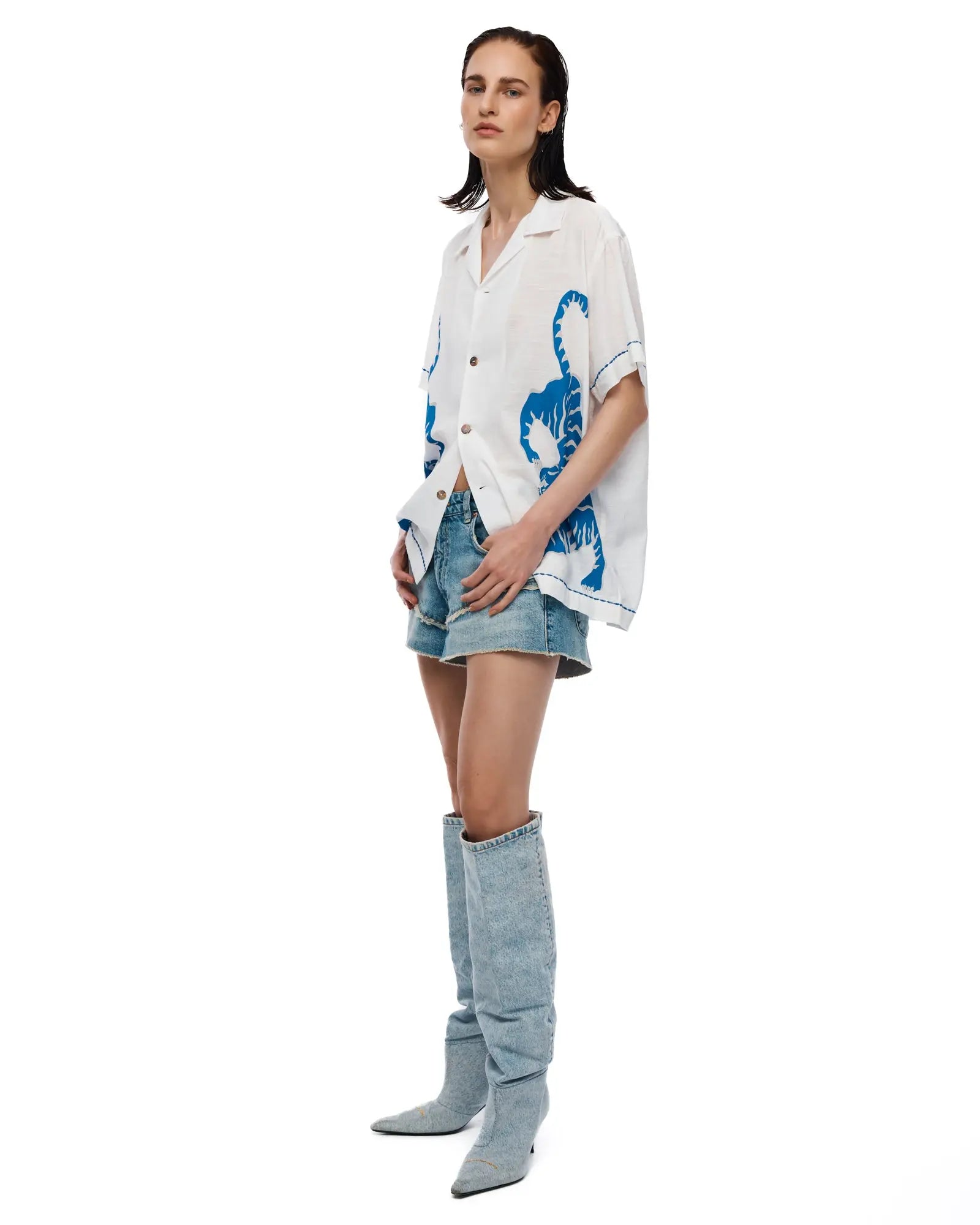 Crouching Tiger Shirt by THE TALES - editorial shot