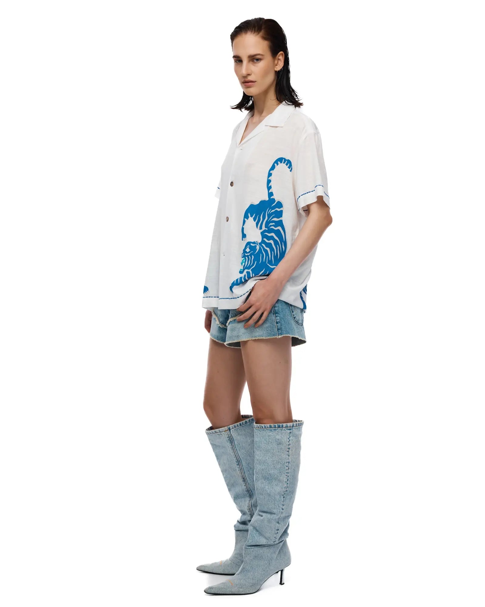 Crouching Tiger Shirt by THE TALES - editorial shot